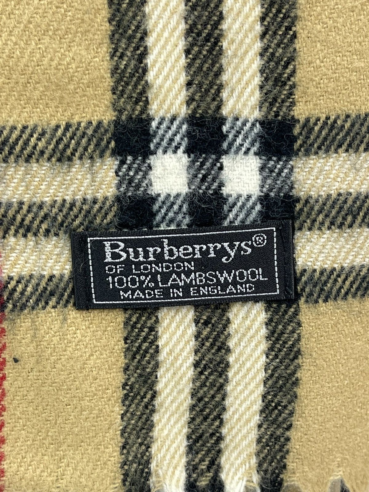 Burberry Burberrys Muffler Scarf Nova Check Pattern Lambswool Size ONE SIZE - 2 Thumbnail