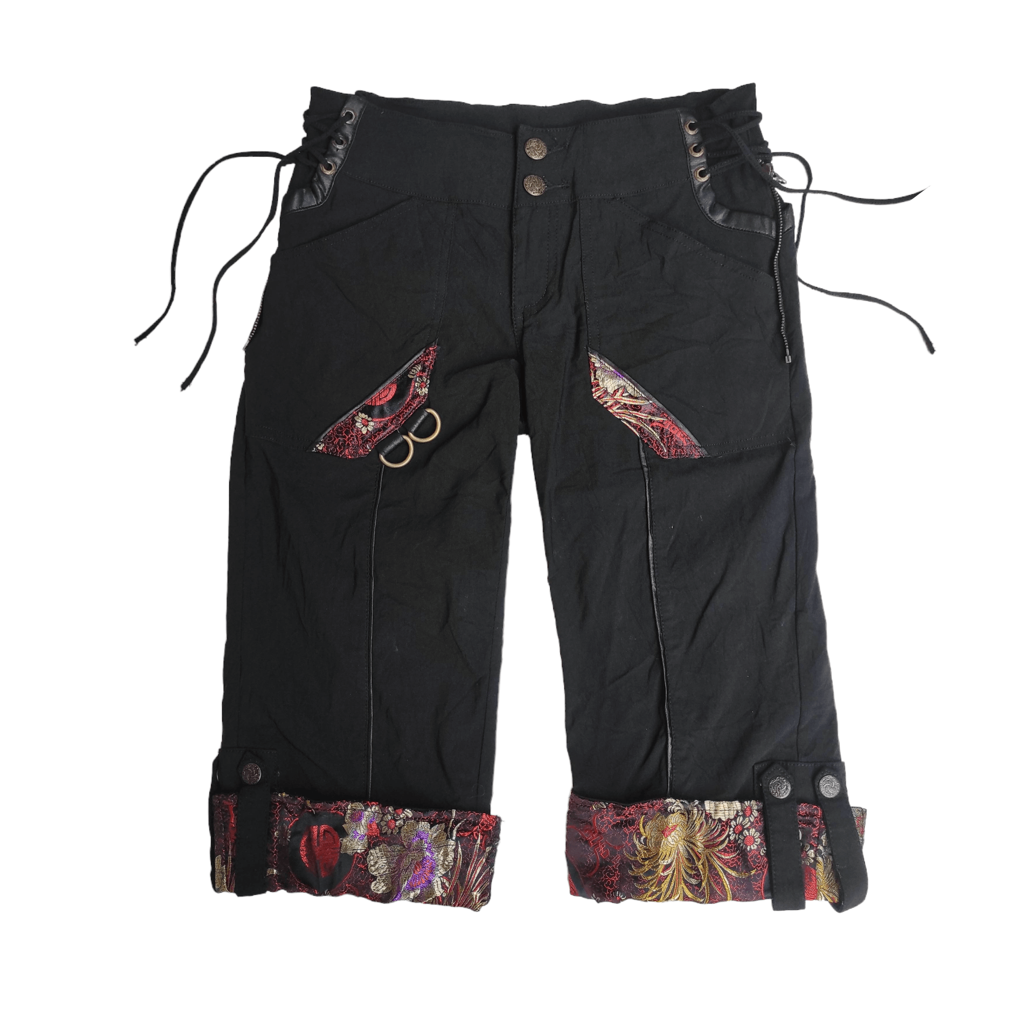 image of If Six Was Nine x Seditionaries Ozz Oneste Gothic Cyberpunk Short Pants in Black, Women's (Size 26)
