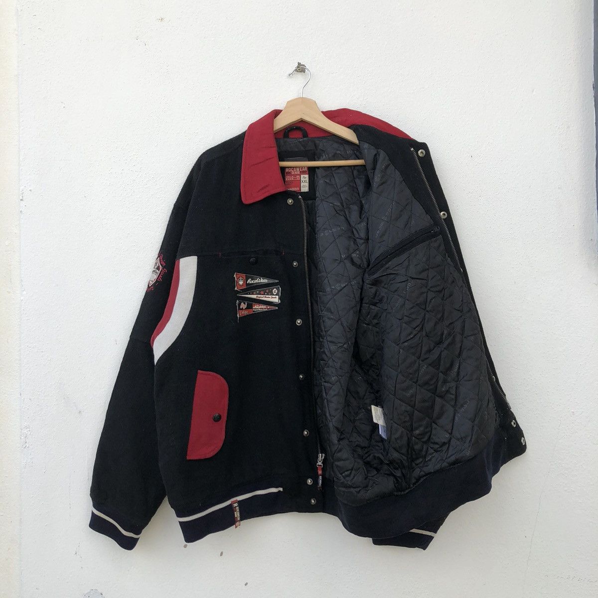 Japanese Brand VARSITY JACKET ROCAWEAR ROC DENIM CORP LIMITED EDITION Size US XXL / EU 58 / 5 - 17 Thumbnail
