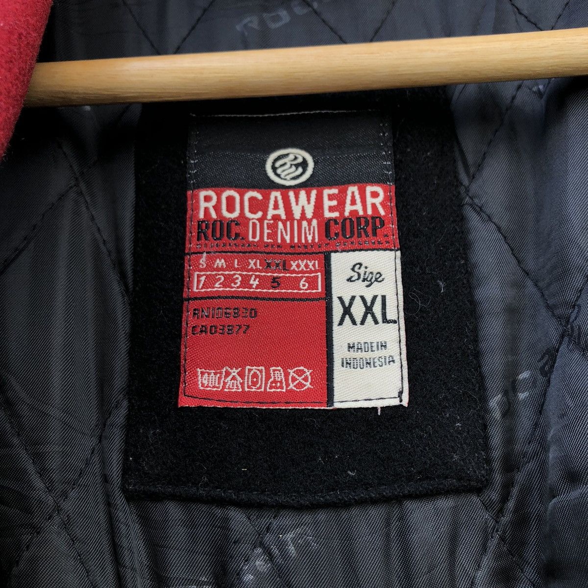 Japanese Brand VARSITY JACKET ROCAWEAR ROC DENIM CORP LIMITED EDITION Size US XXL / EU 58 / 5 - 18 Thumbnail