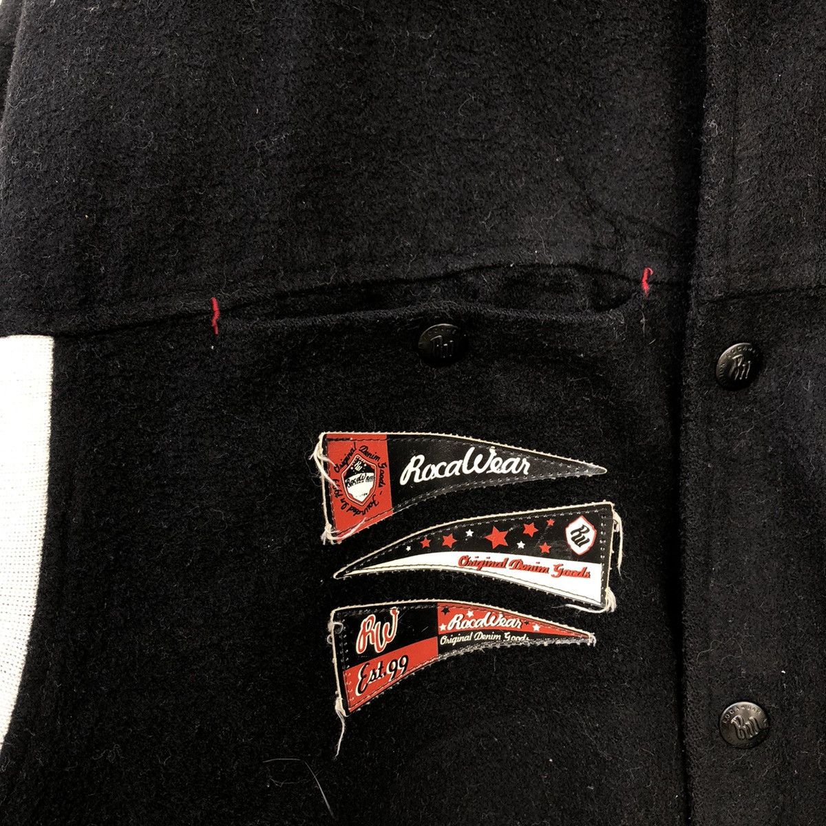 Japanese Brand VARSITY JACKET ROCAWEAR ROC DENIM CORP LIMITED EDITION Size US XXL / EU 58 / 5 - 11 Thumbnail