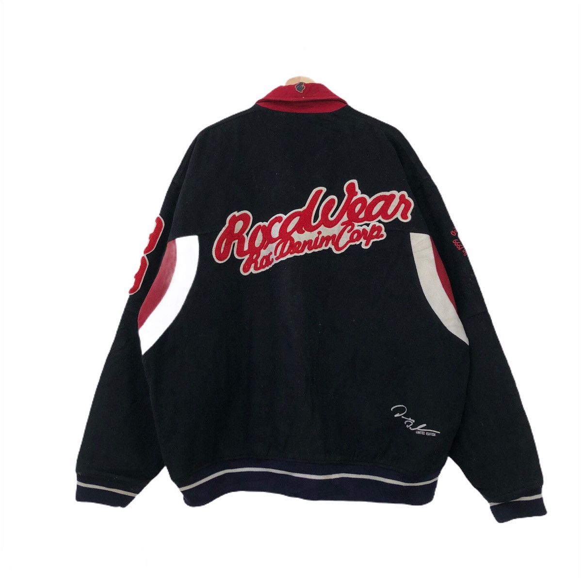 Japanese Brand VARSITY JACKET ROCAWEAR ROC DENIM CORP LIMITED EDITION Size US XXL / EU 58 / 5 - 2 Thumbnail