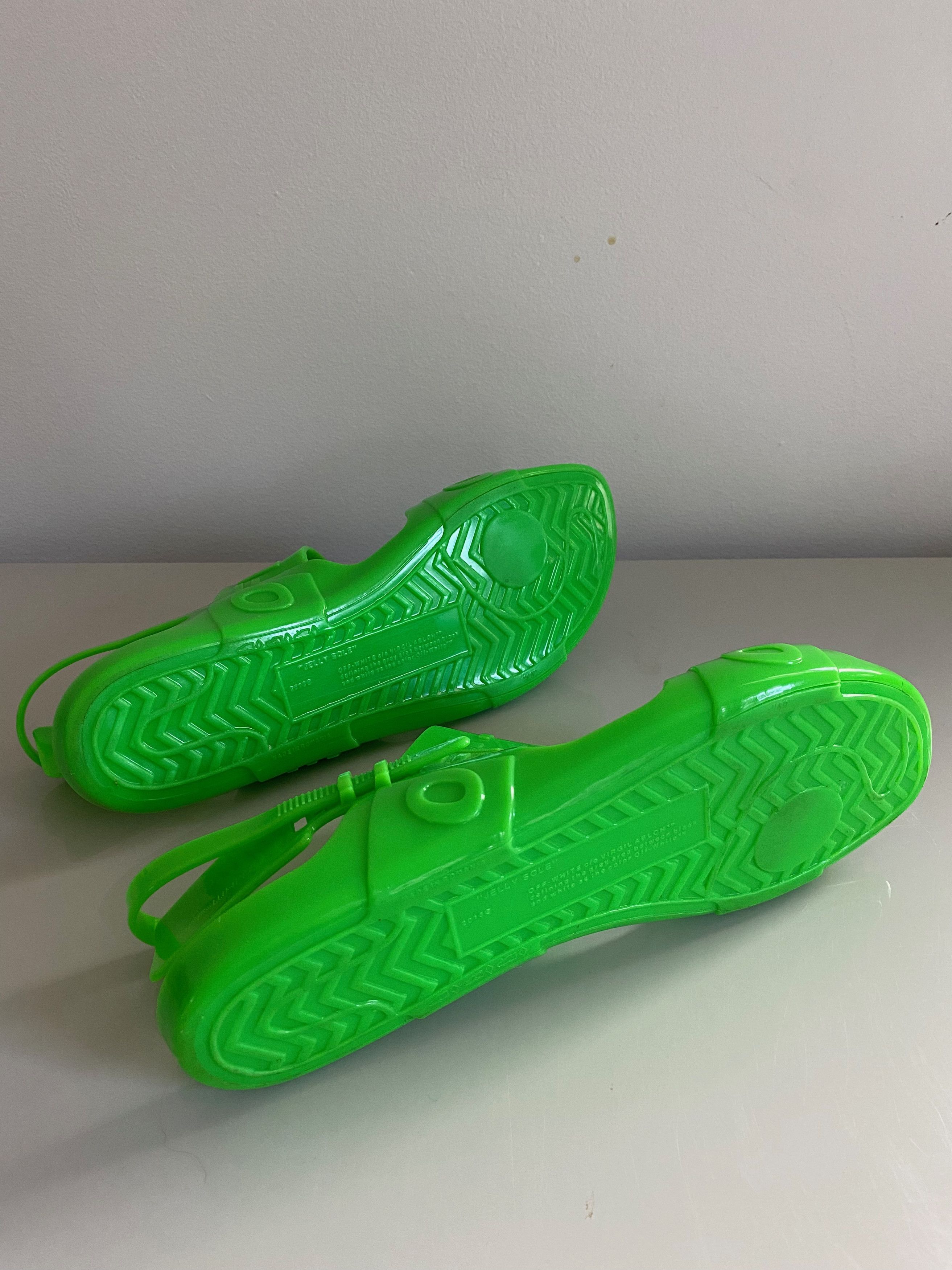 Off-White NEW Off-White Virgil Abloh Zip Tie Sandals Jelly Green 40 Size US 10 / IT 40 - 8 Thumbnail
