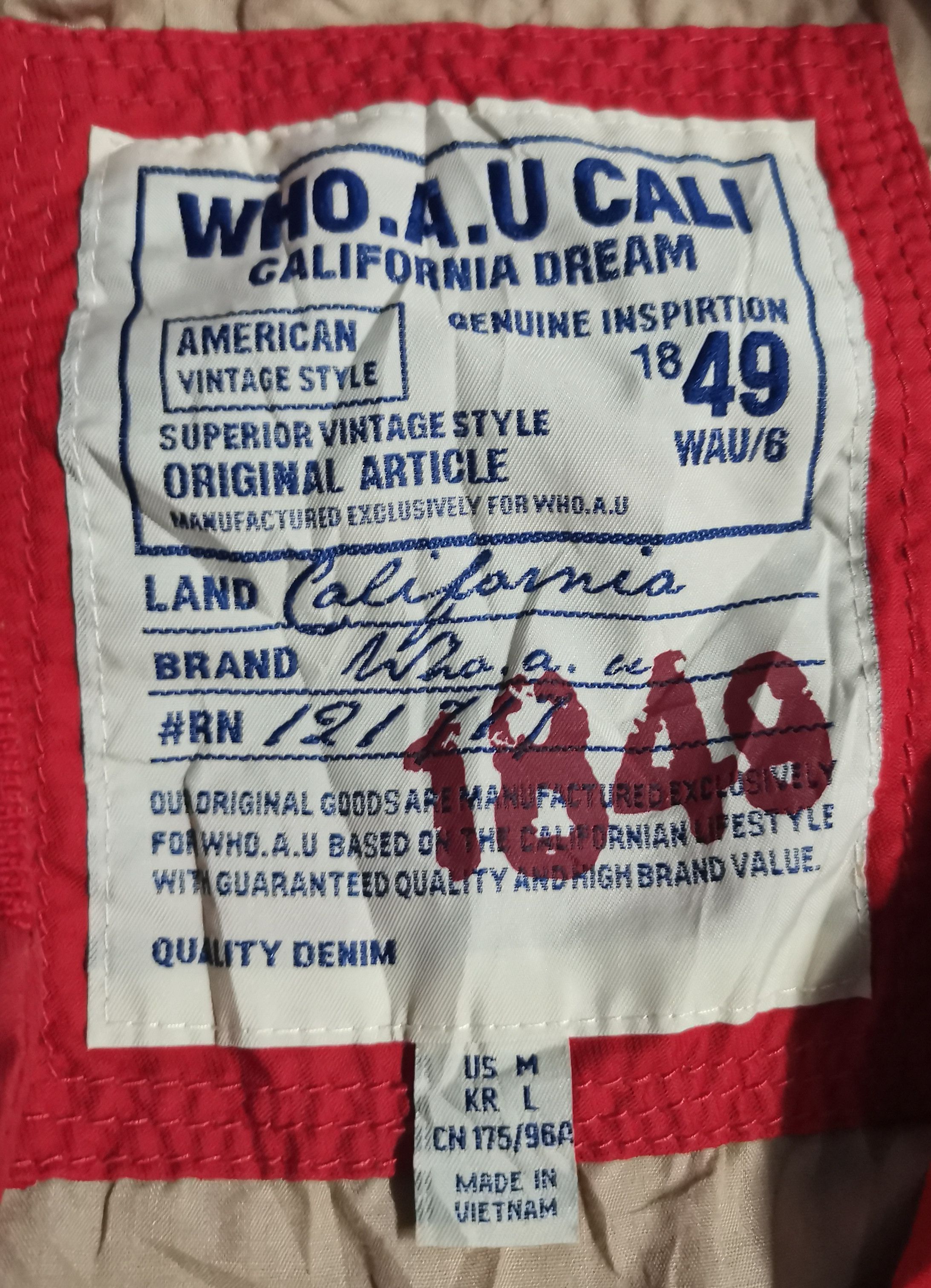 Who A.U. Varsity Jacket Who.A.U Cali Size US M / EU 48-50 / 2 - 6 Thumbnail