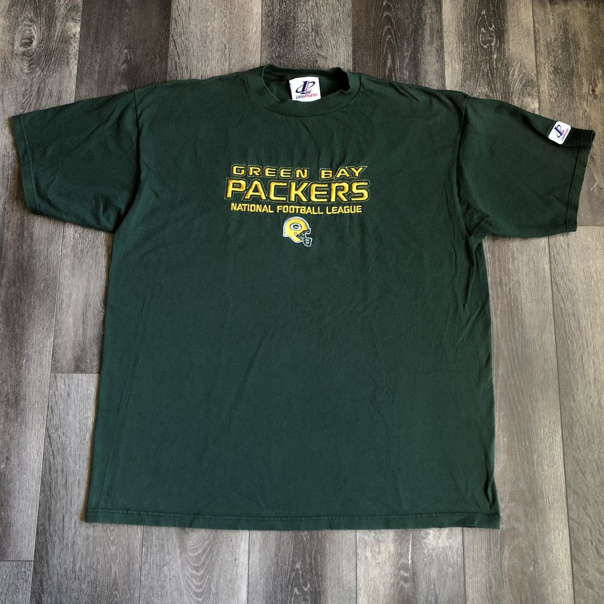 Logo Athletic Vintage 1990s NFL Green Bay Packers Logo Athletic Logo Tee Size US XL / EU 56 / 4 - 2 Thumbnail