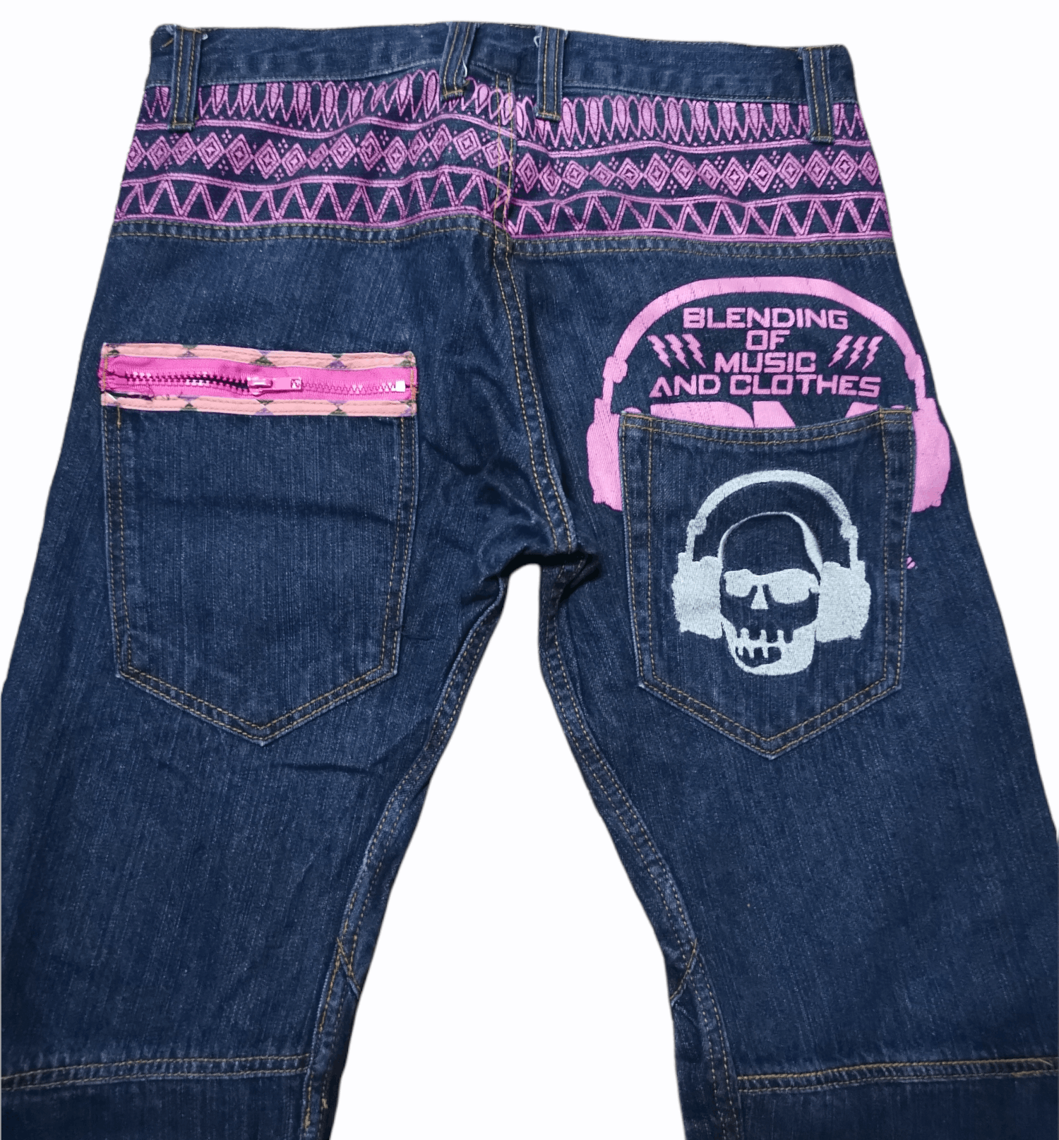 Japanese Brand Rimaster Blending Of Music And Clothes Denim Pants Size US 31 - 4 Thumbnail