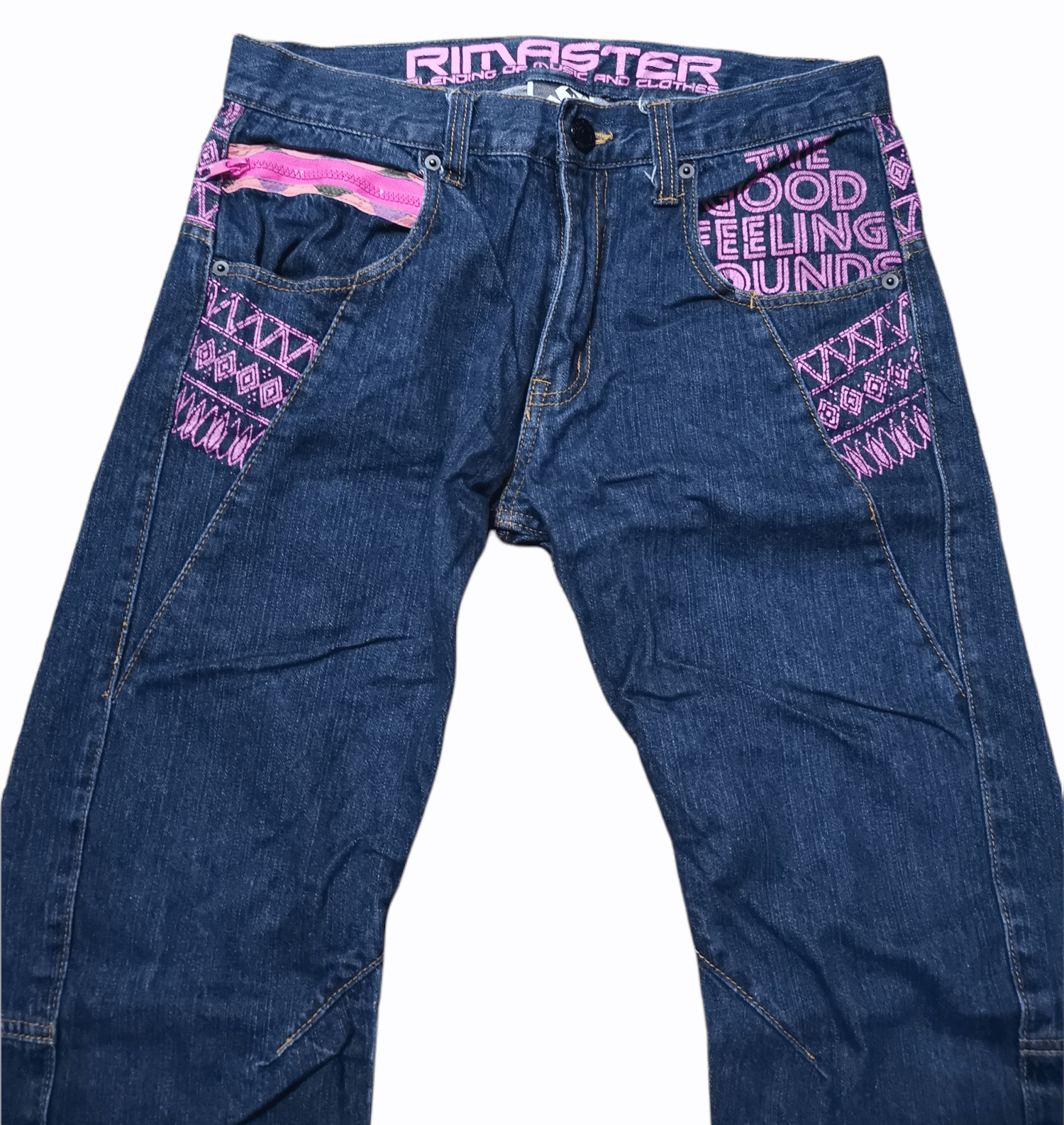 Japanese Brand Rimaster Blending Of Music And Clothes Denim Pants Size US 31 - 3 Thumbnail