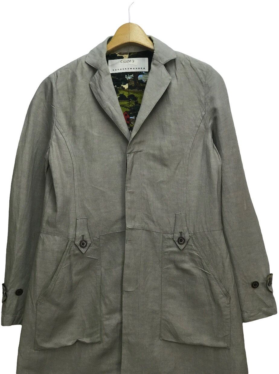 Issey Miyake SUNAOKUWAHARA ISSEY MIYAKE NICE DESIGN LINEN/RAYON OVERCOAT Size US M / EU 48-50 / 2 - 3 Thumbnail