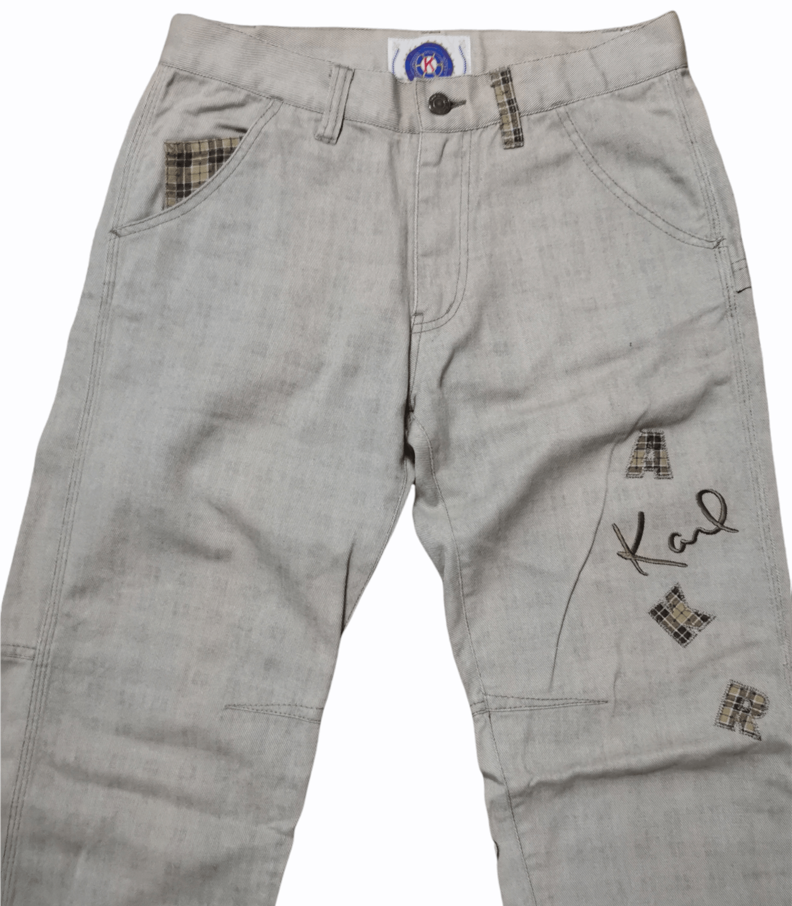 Japanese Brand Karl Helmut Denim Pants With Embroidery Size US 30 / EU 46 - 3 Thumbnail