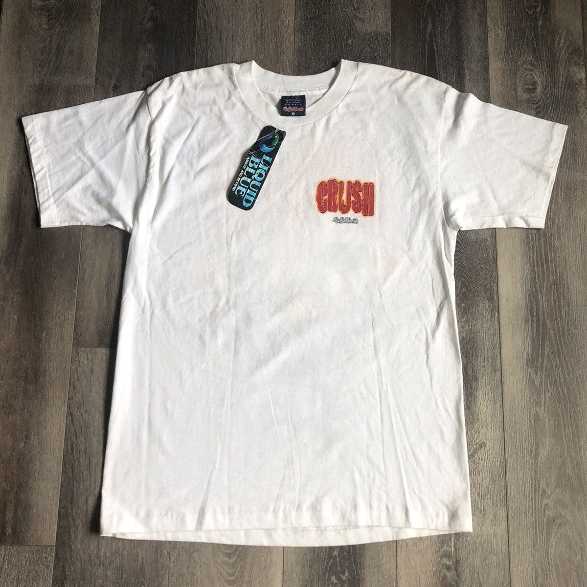 Liquid Blue Vintage 90s Liquid Blue Big Ball Sports Soccer Crush T Shirt Size US L / EU 52-54 / 3 - 2 Thumbnail