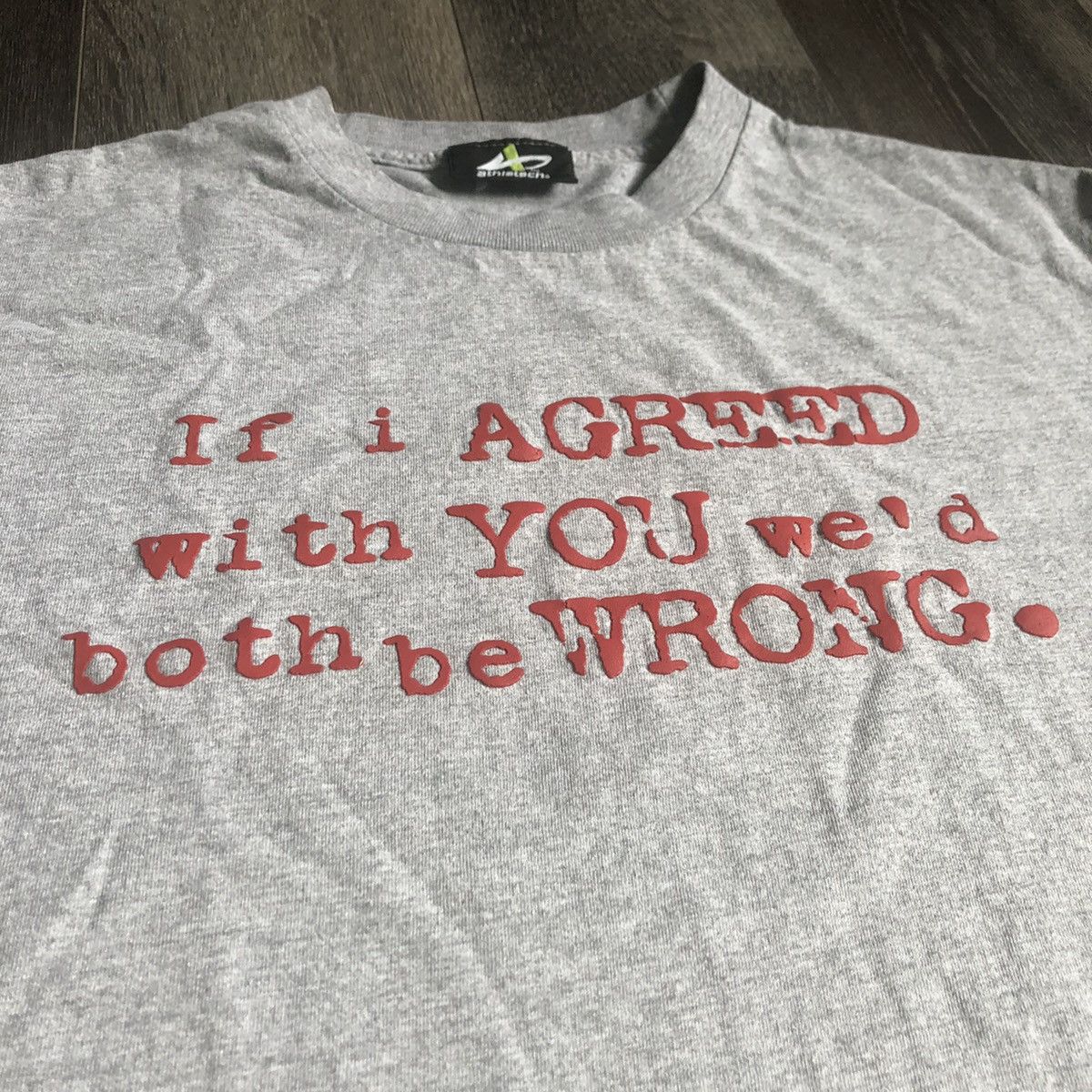 Vintage Vintage 2000s If I Agreed We’d Both Be Wrong Parody Logo Tee Size US L / EU 52-54 / 3 - 2 Thumbnail