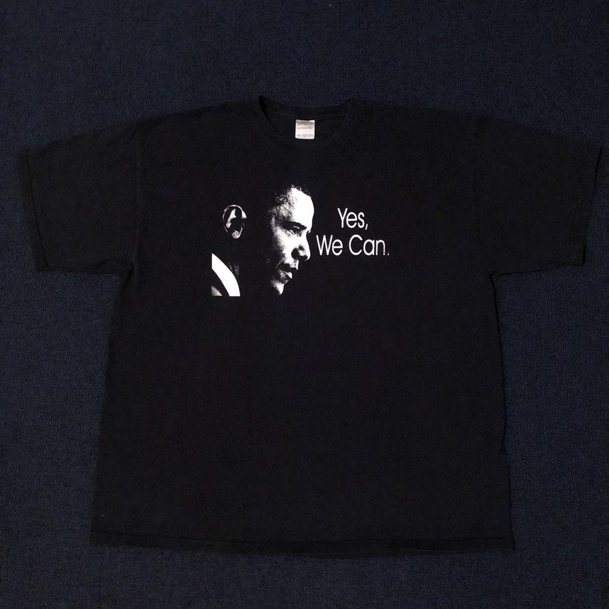 Vintage Vintage Barack Obama Yes We Can Campaign Graphic Tee 2008 Size US XXL / EU 58 / 5 - 5 Thumbnail