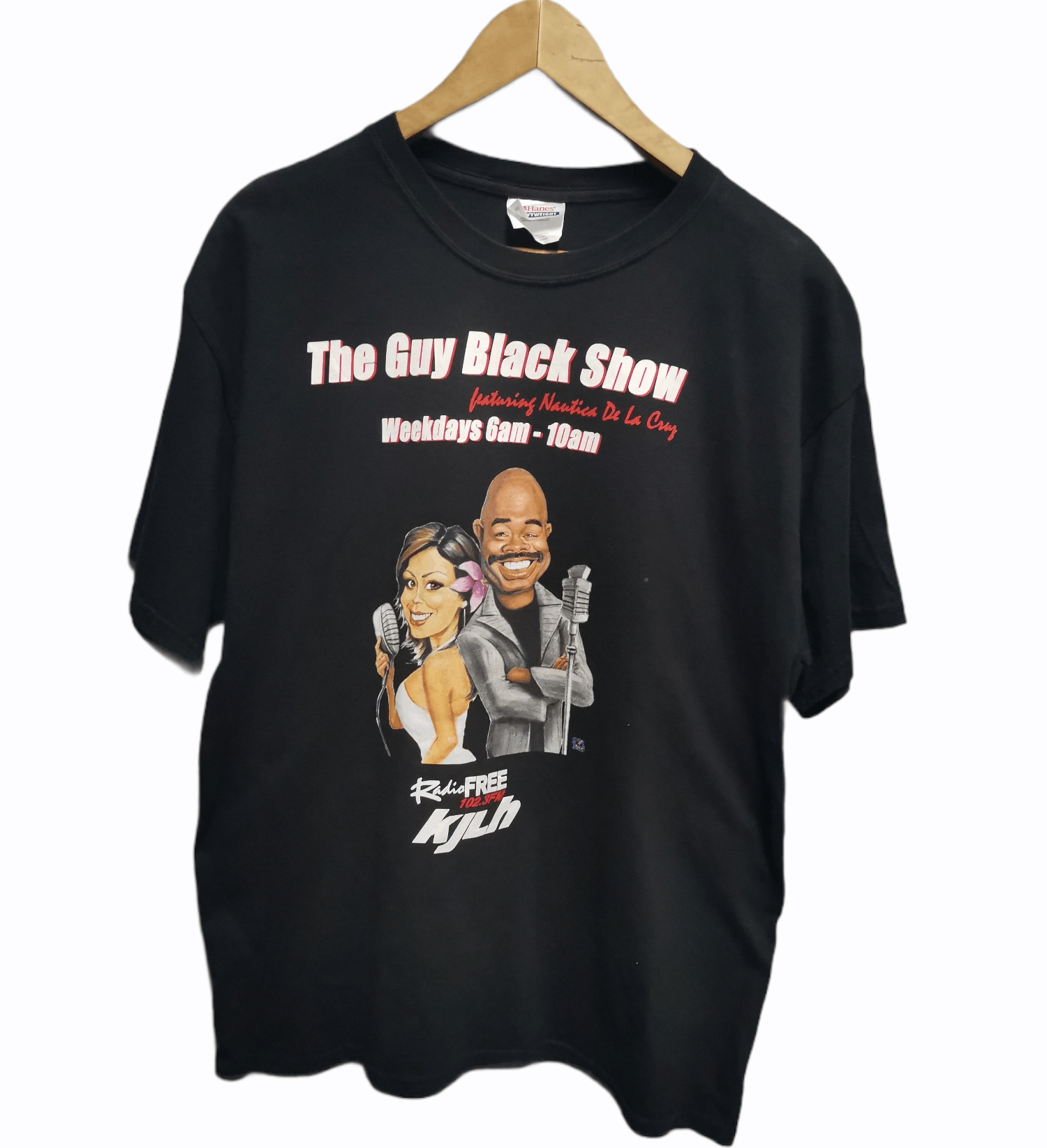 Hanes × Rap Tees × Vintage Vintage Tees The Guy Black Show Size US L / EU 52-54 / 3 - 1 Thumbnail