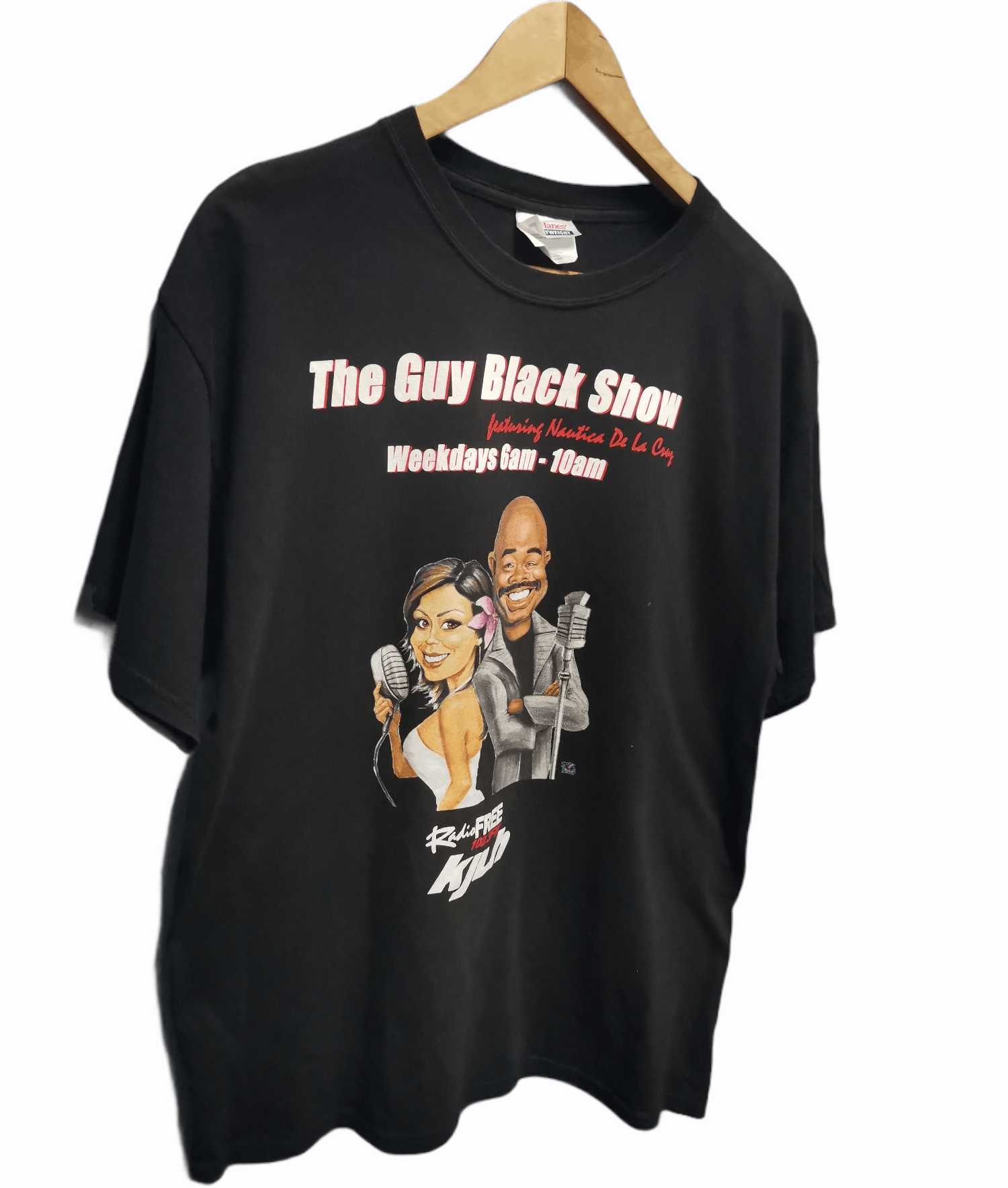 Hanes × Rap Tees × Vintage Vintage Tees The Guy Black Show Size US L / EU 52-54 / 3 - 3 Thumbnail