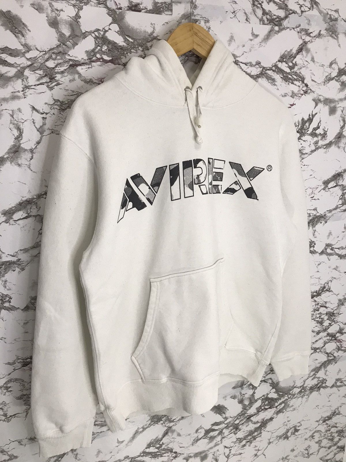 Avirex Avirex Big Logo Spell Out Hoodie Sweatshirt Size US L / EU 52-54 / 3 - 3 Thumbnail