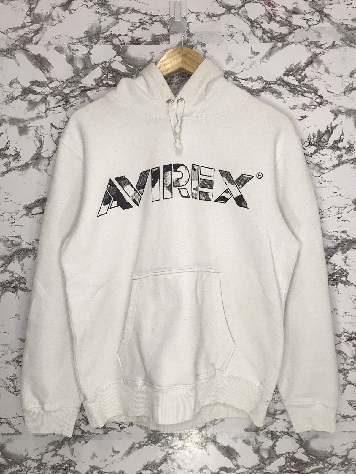 Avirex Avirex Big Logo Spell Out Hoodie Sweatshirt Size US L / EU 52-54 / 3 - 2 Thumbnail