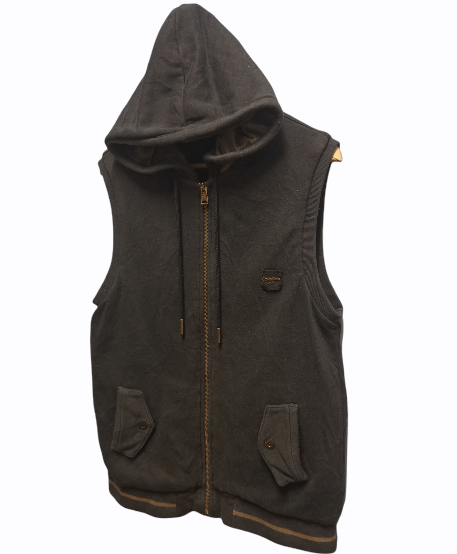 Calvin Klein Calvin Klein Jeans Jacket Sleeveless With Hoodie Size US M / EU 48-50 / 2 - 2 Thumbnail