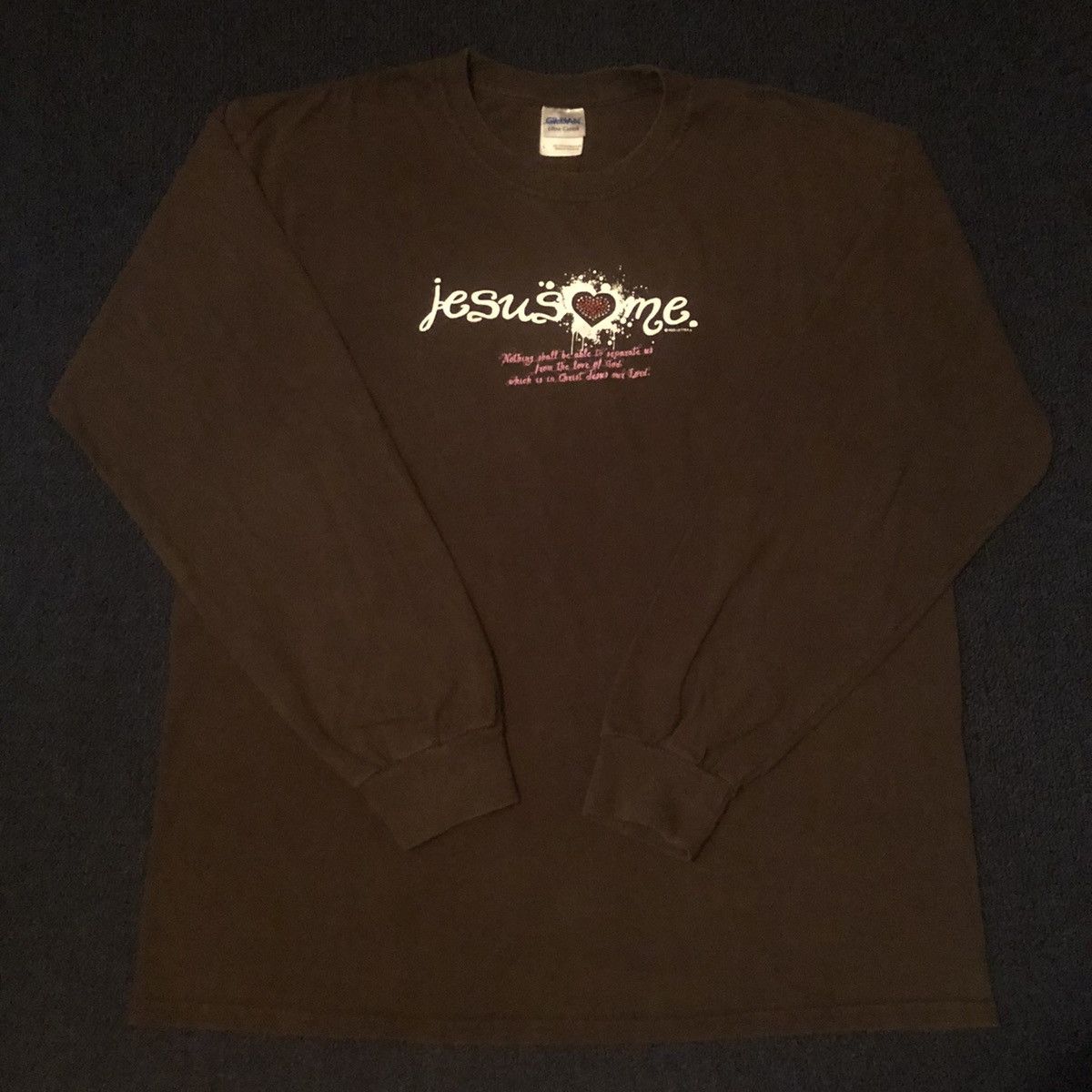 Vintage Vintage Y2K Jesus Christ Loves Me Bedazzled Longsleeve Shirt Size US L / EU 52-54 / 3 - 3 Thumbnail
