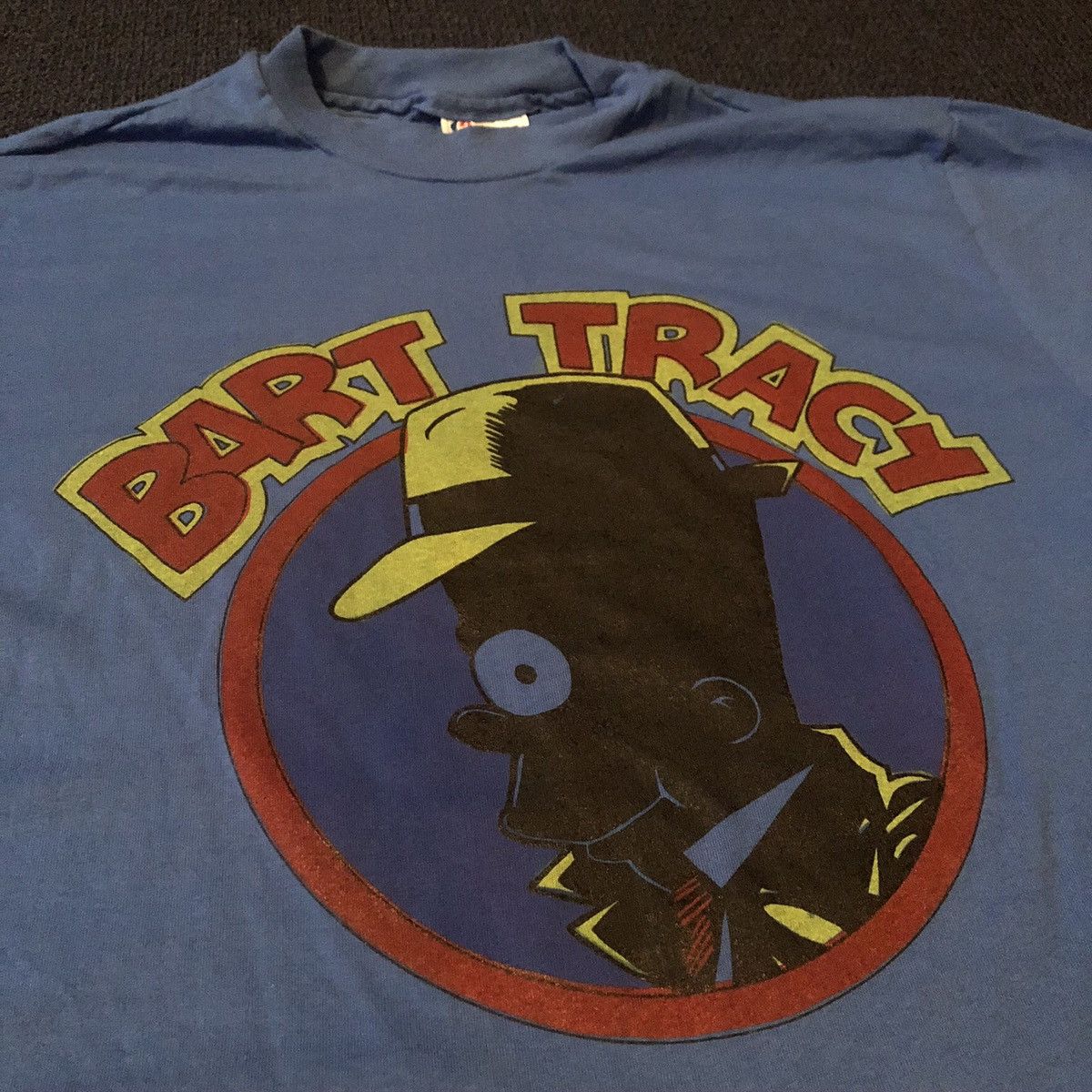 The Simpsons Vintage 90s Bart Simpson Dick Black Bart Tracy Blue Logo Tee Size US L / EU 52-54 / 3 - 2 Thumbnail
