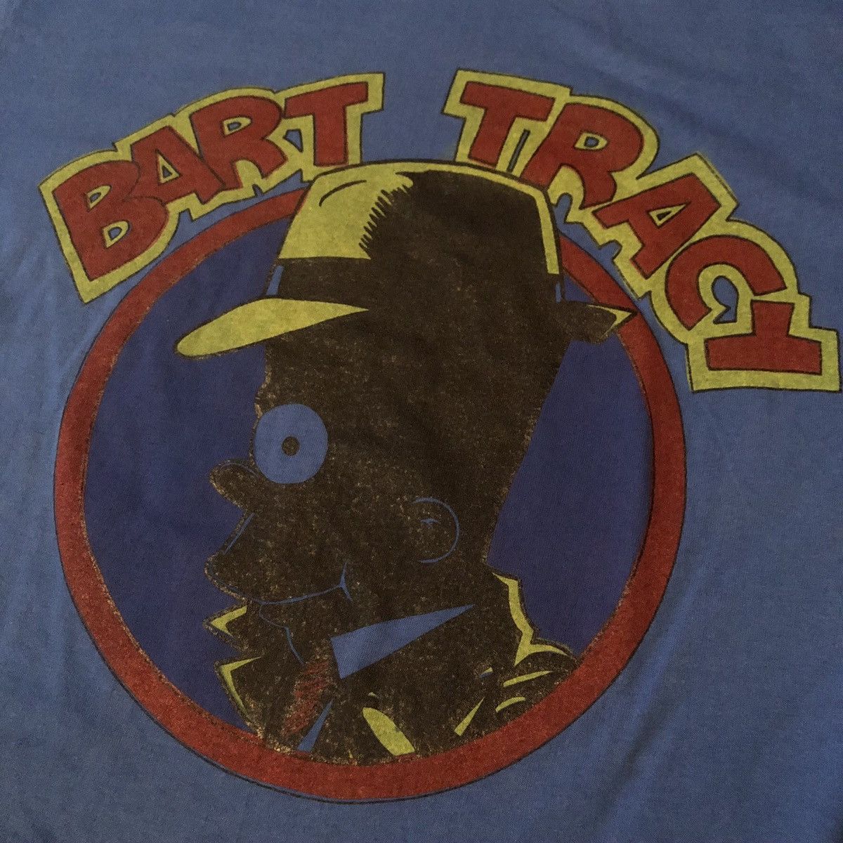 The Simpsons Vintage 90s Bart Simpson Dick Black Bart Tracy Blue Logo Tee Size US L / EU 52-54 / 3 - 4 Thumbnail