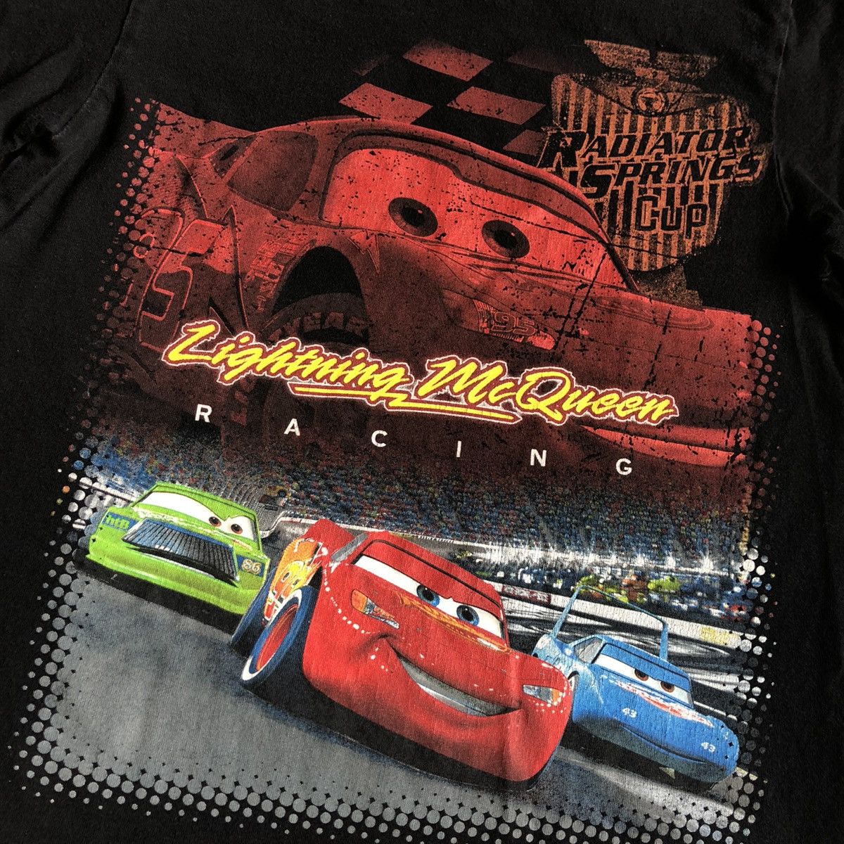 Disney Vintage 2000s Cars Lightning McQueen Racing Graphic Logo Tee Size US XS / EU 42 / 0 - 2 Thumbnail