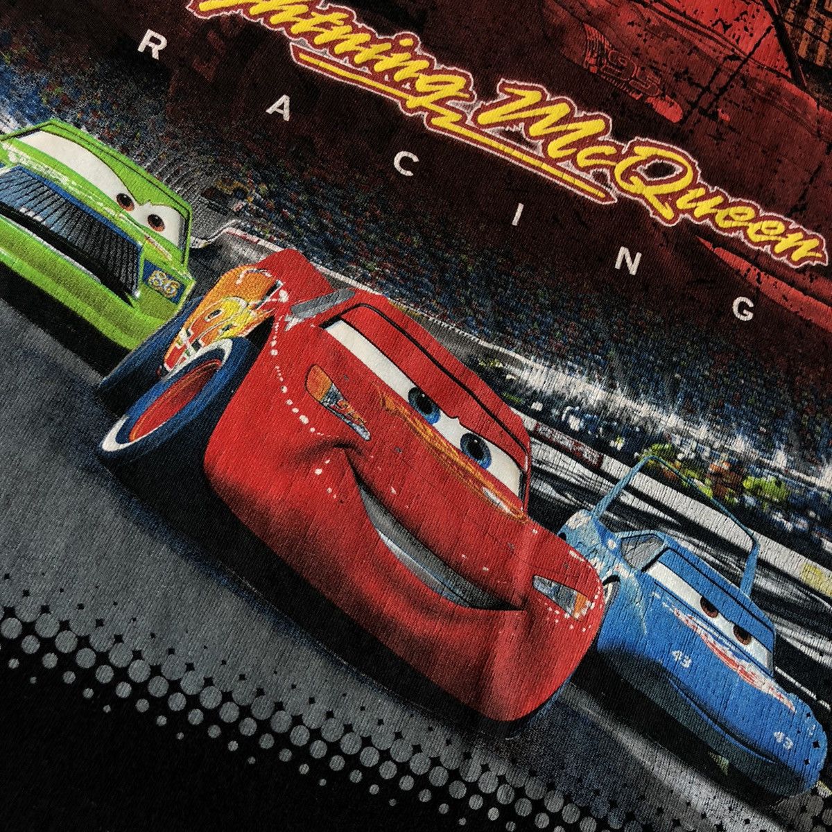 Disney Vintage 2000s Cars Lightning McQueen Racing Graphic Logo Tee Size US XS / EU 42 / 0 - 3 Thumbnail