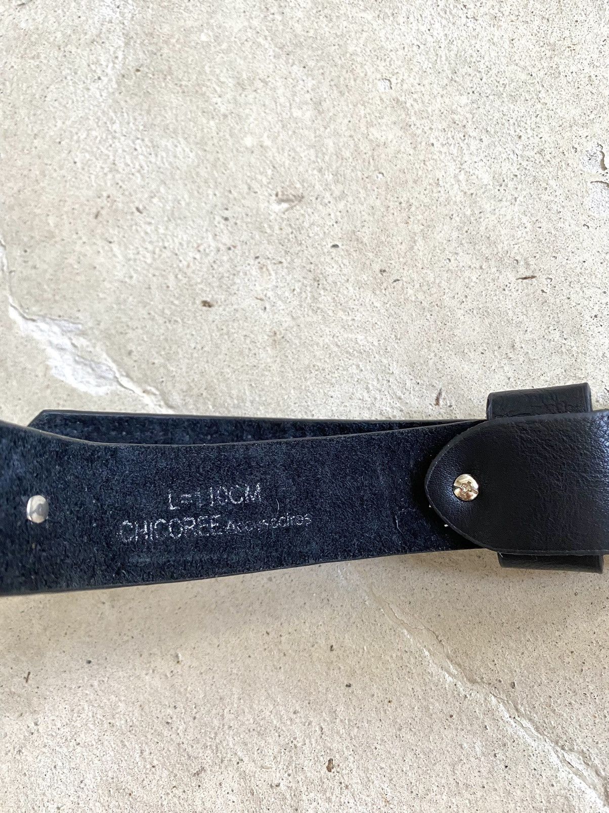 Japanese Brand Vintage Rhinestones leather Belt BB Simon Style Size ONE SIZE - 12 Thumbnail
