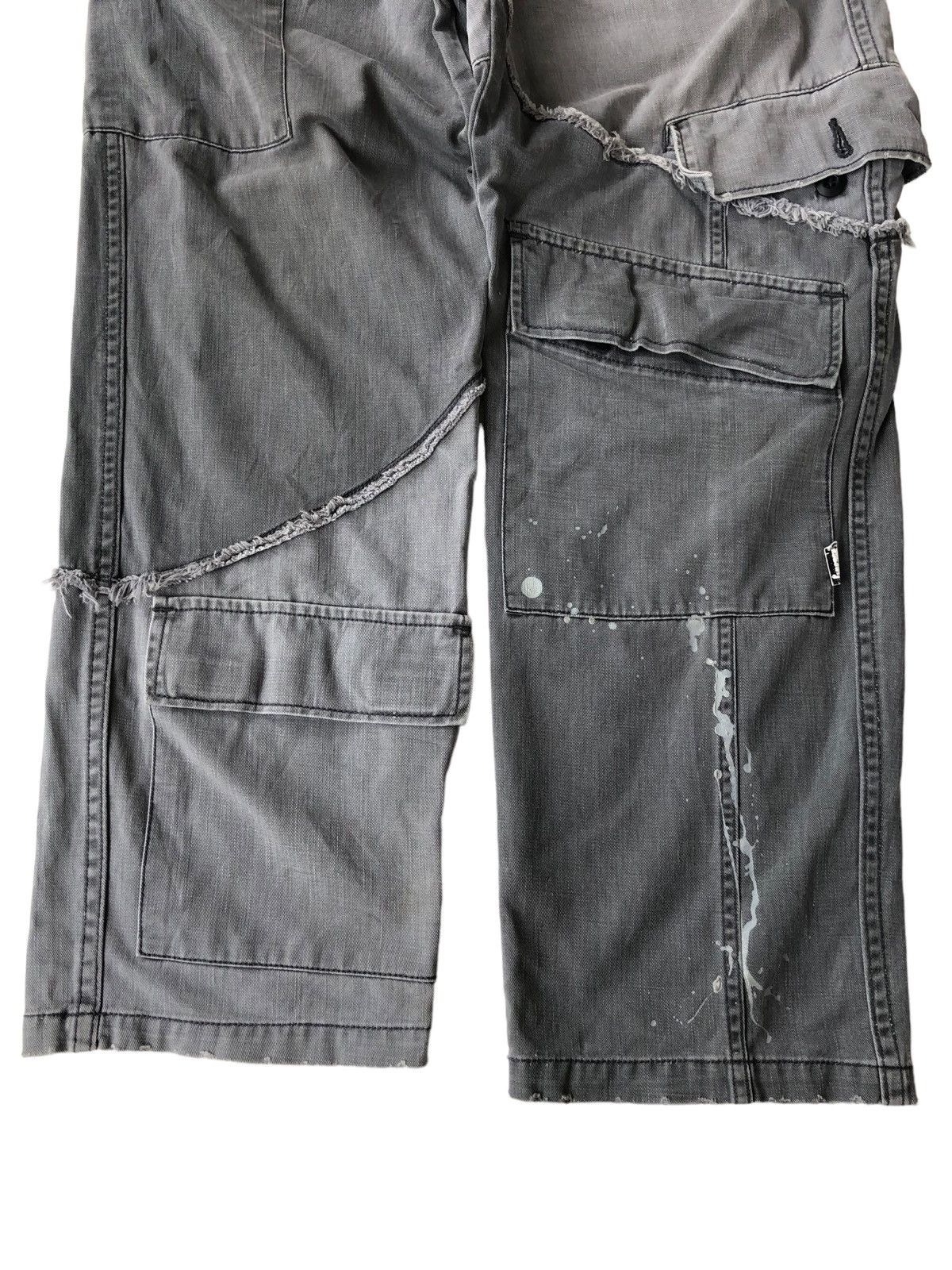 General Research Complete Finesse 🇯🇵 Patchwork Crafted Baggy Cargo Pants Size US 29 - 4 Thumbnail