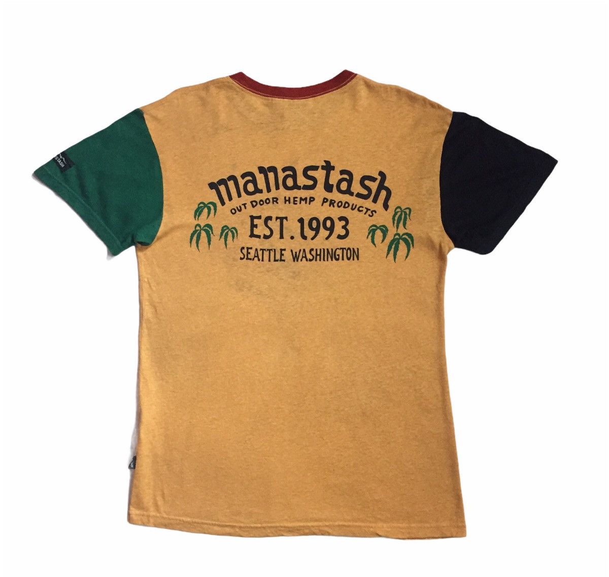 Manastash MANATASH OUTDOOR HEMP PRODUCTS REGGAE RASTA COLOR TSHIRT Size US M / EU 48-50 / 2 - 10 Thumbnail