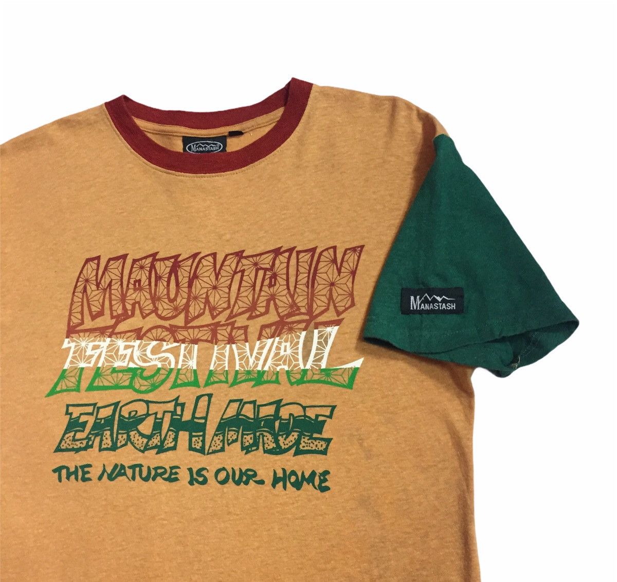 Manastash MANATASH OUTDOOR HEMP PRODUCTS REGGAE RASTA COLOR TSHIRT Size US M / EU 48-50 / 2 - 6 Thumbnail