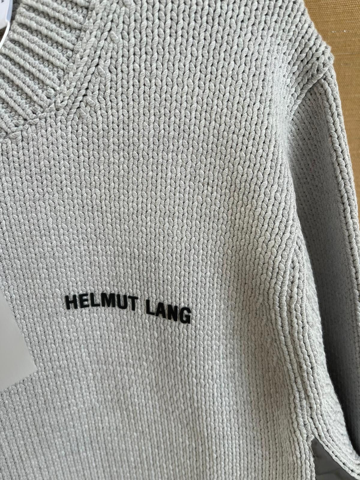 Helmut Lang Reflect Nylon Panel Pullover in Grey Melange Size US L / EU 52-54 / 3 - 8 Thumbnail
