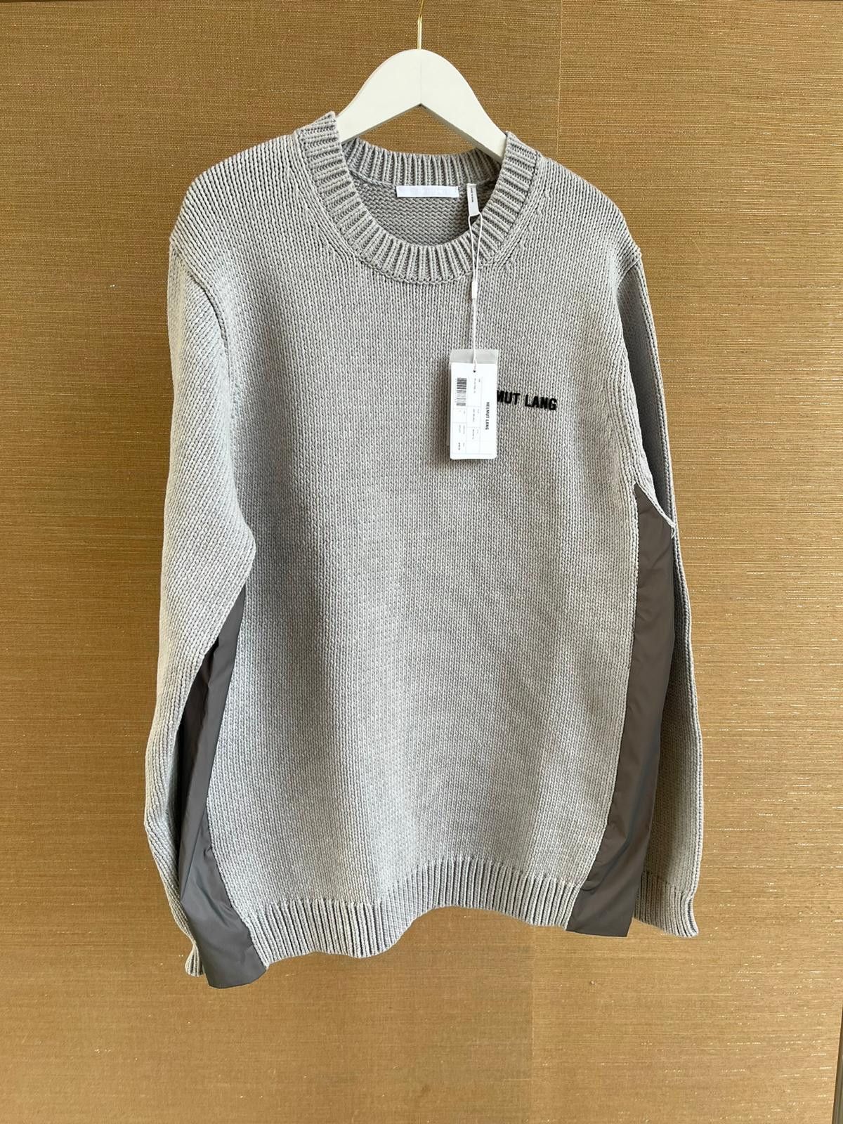 Helmut Lang Reflect Nylon Panel Pullover in Grey Melange Size US L / EU 52-54 / 3 - 2 Thumbnail