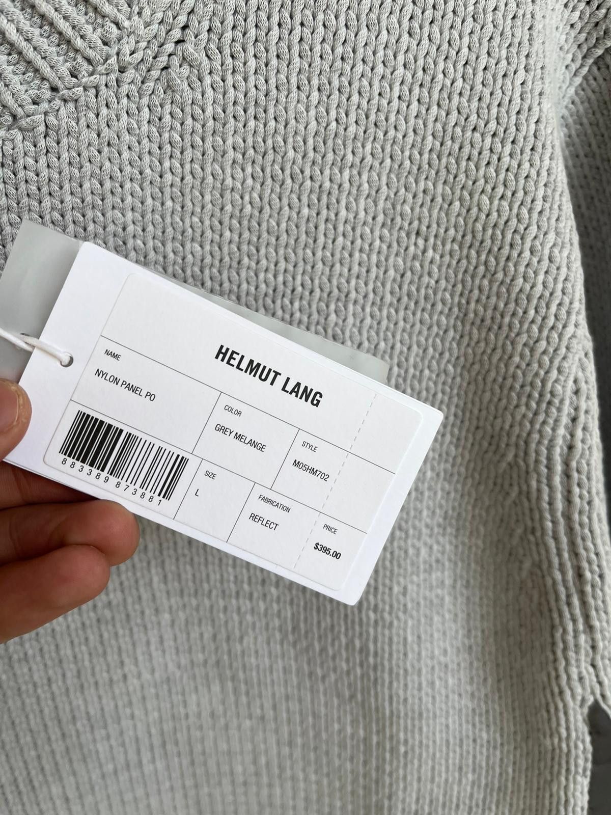Helmut Lang Reflect Nylon Panel Pullover in Grey Melange Size US L / EU 52-54 / 3 - 16 Thumbnail