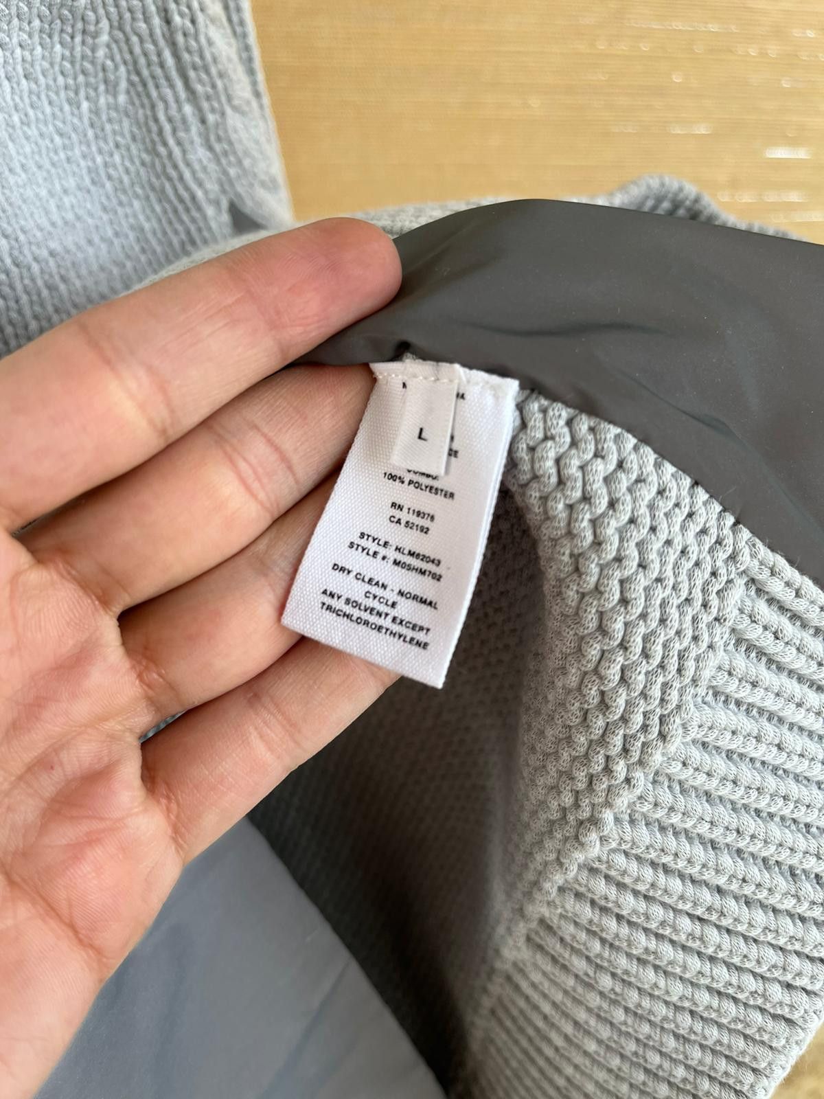 Helmut Lang Reflect Nylon Panel Pullover in Grey Melange Size US L / EU 52-54 / 3 - 10 Thumbnail