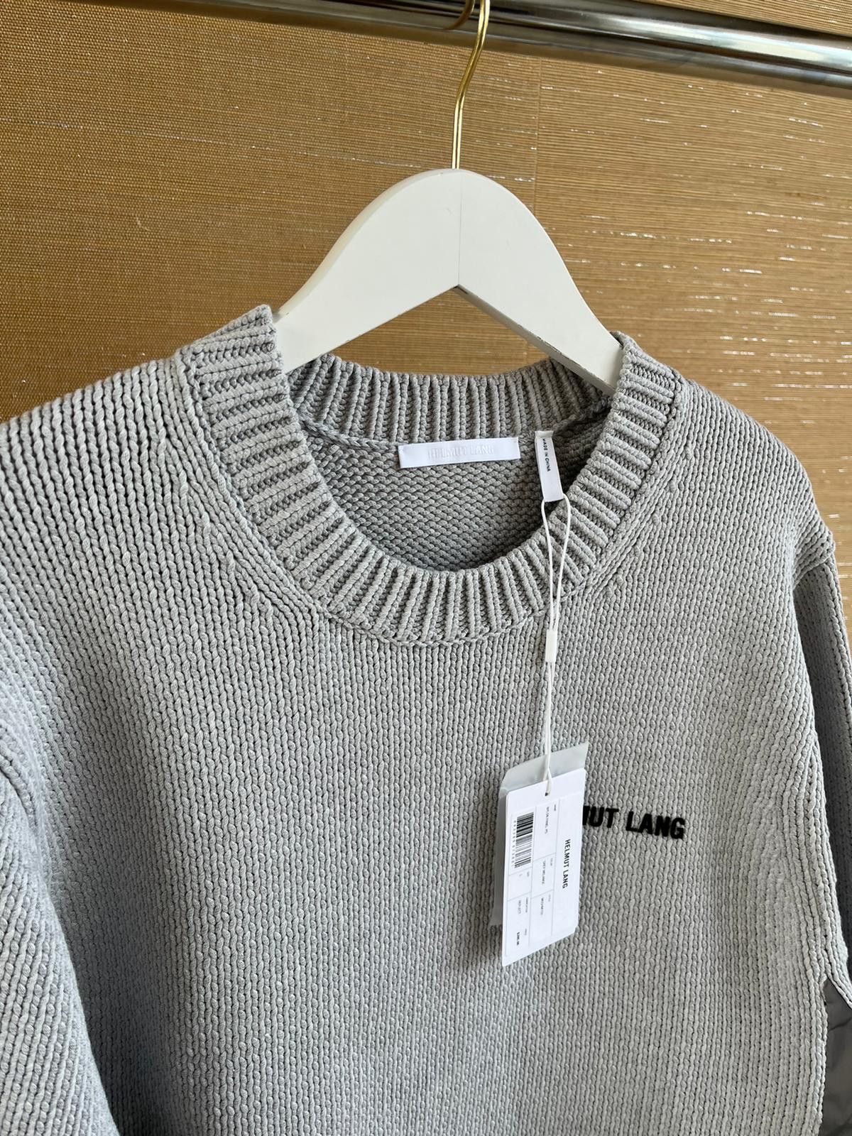 Helmut Lang Reflect Nylon Panel Pullover in Grey Melange Size US L / EU 52-54 / 3 - 7 Thumbnail
