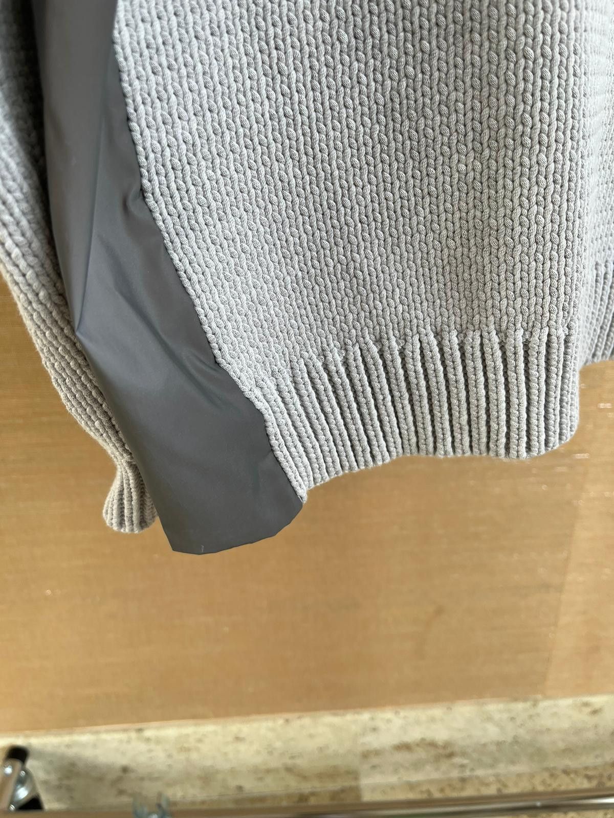 Helmut Lang Reflect Nylon Panel Pullover in Grey Melange Size US L / EU 52-54 / 3 - 5 Thumbnail