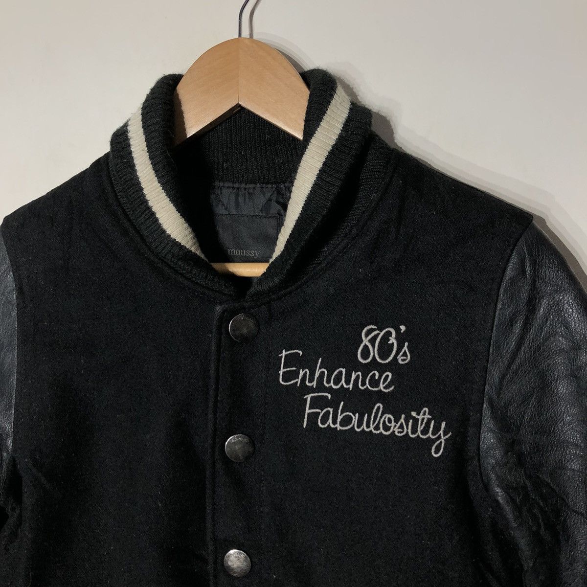 Japanese Brand VARSITY JACKET MOUSSY FABRIC OF JAPAN Size US S / EU 44-46 / 1 - 4 Thumbnail