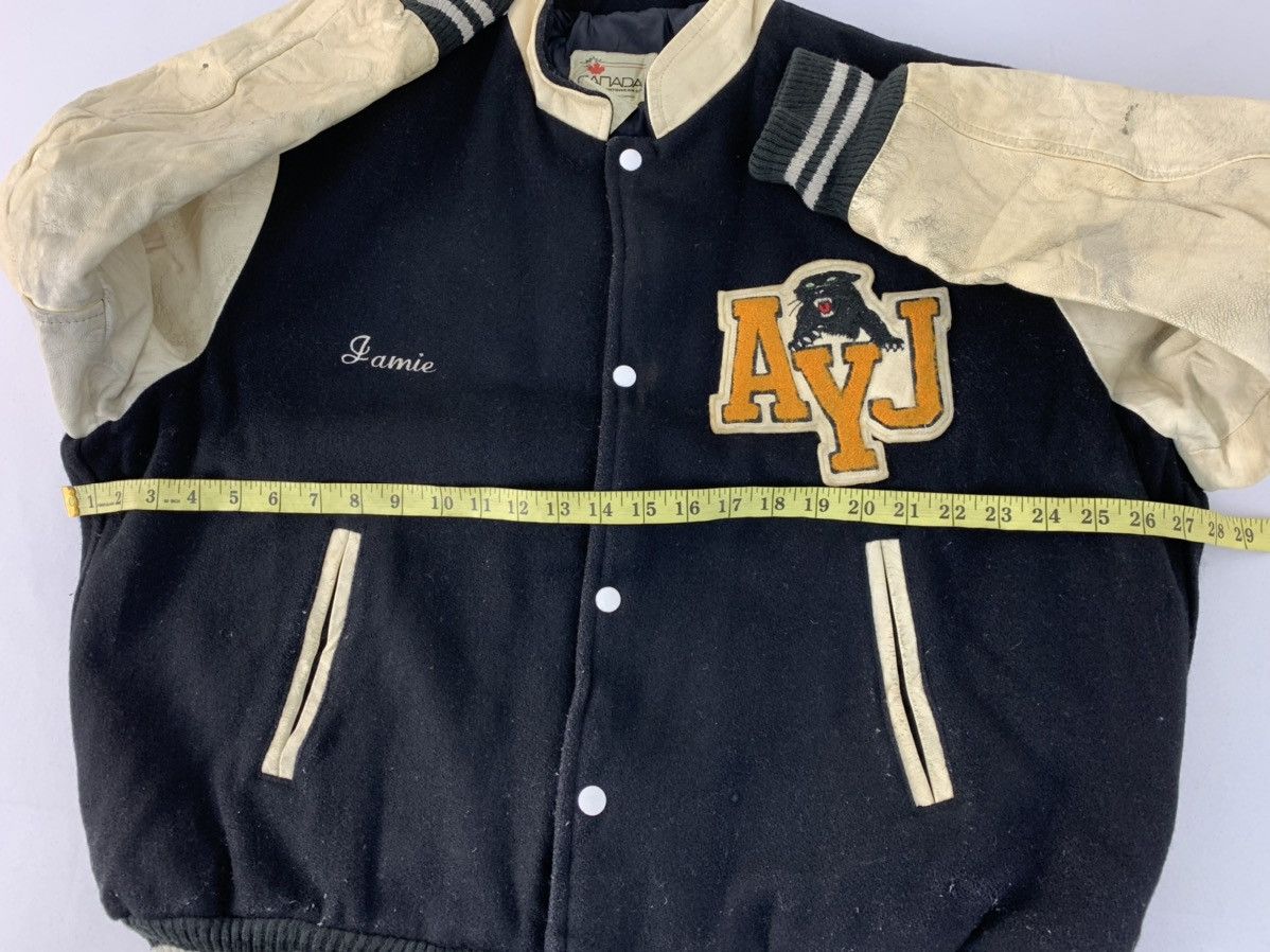 Genuine Leather 80s AYJ Canada Sportswear Jackson Leather Sleeve Jacket Size US L / EU 52-54 / 3 - 8 Thumbnail