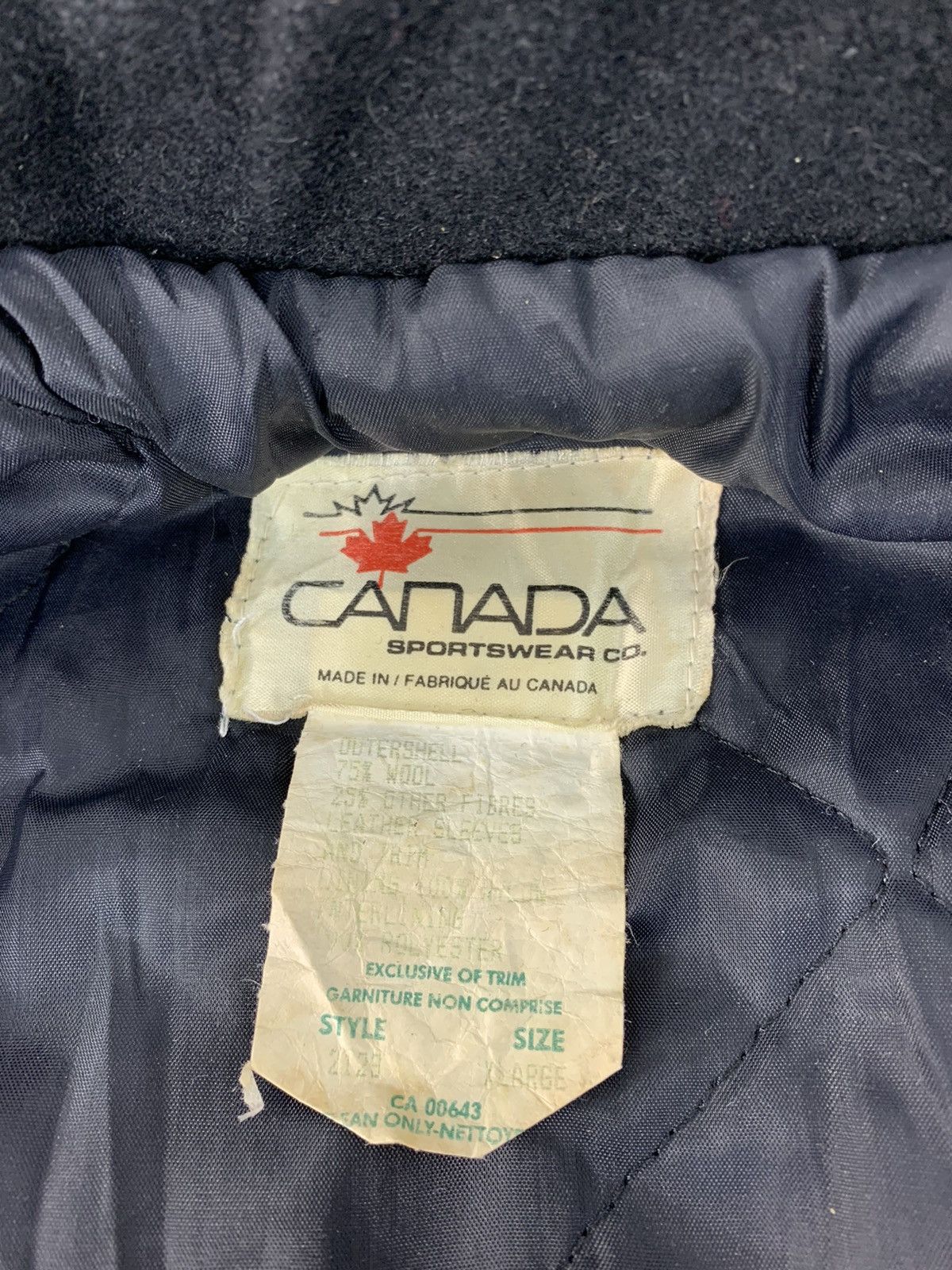 Genuine Leather 80s AYJ Canada Sportswear Jackson Leather Sleeve Jacket Size US L / EU 52-54 / 3 - 6 Thumbnail