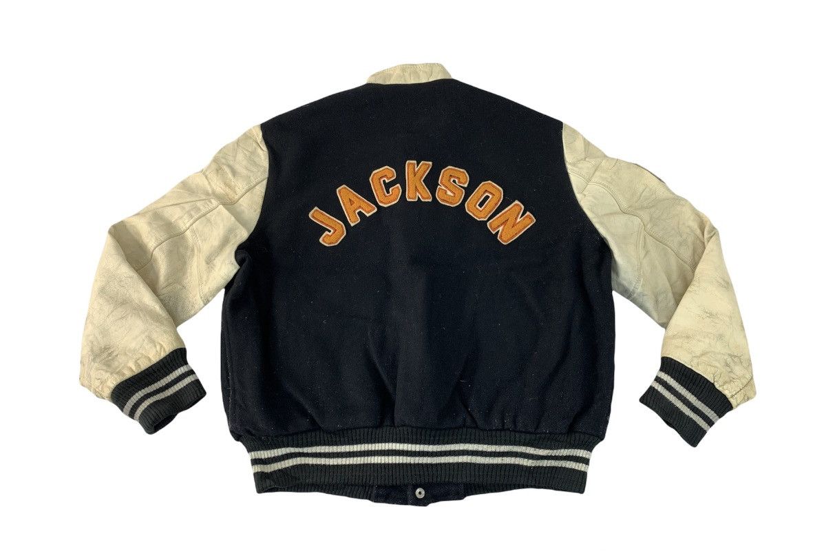 Genuine Leather 80s AYJ Canada Sportswear Jackson Leather Sleeve Jacket Size US L / EU 52-54 / 3 - 1 Thumbnail