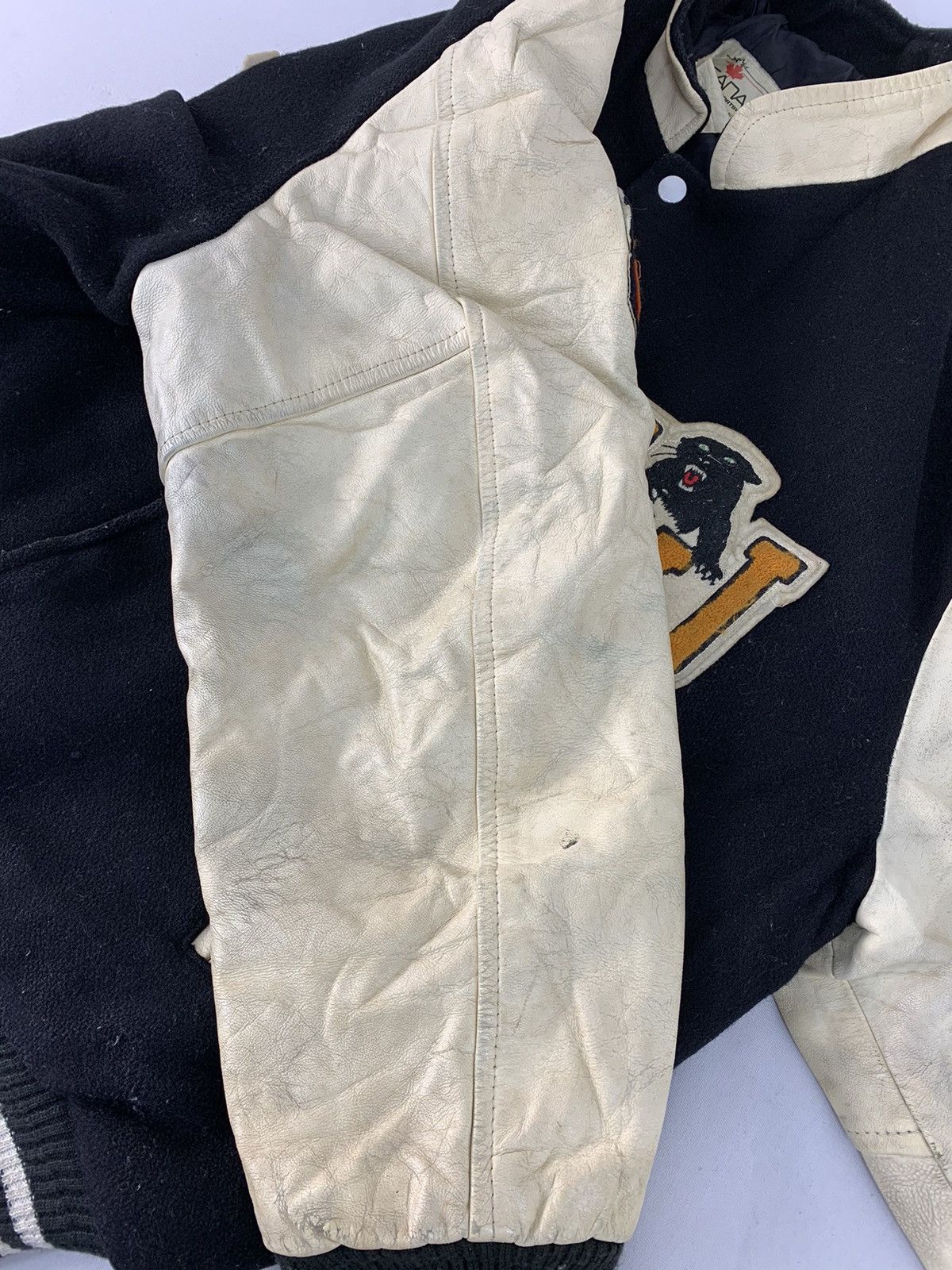 Genuine Leather 80s AYJ Canada Sportswear Jackson Leather Sleeve Jacket Size US L / EU 52-54 / 3 - 13 Thumbnail