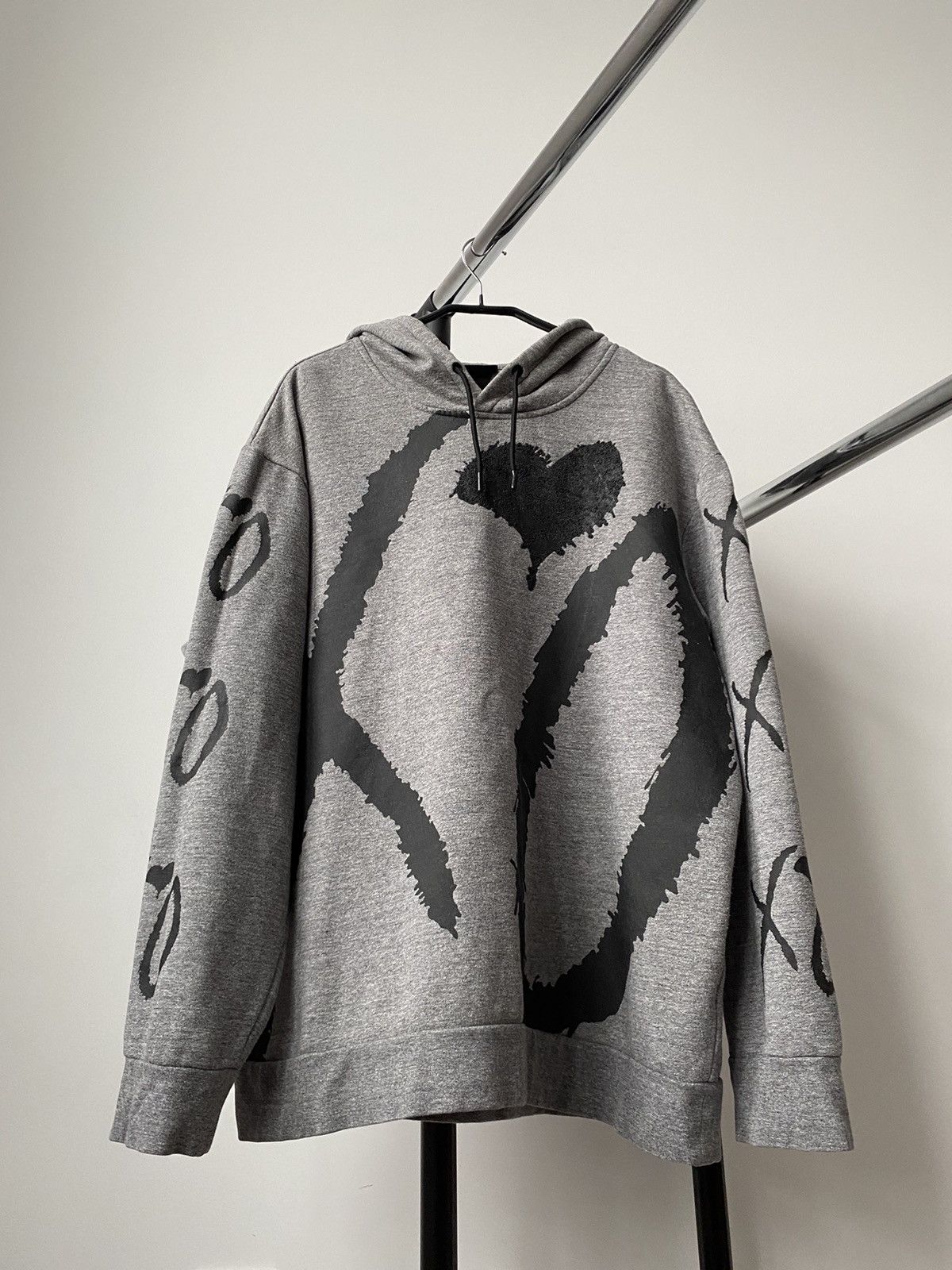 The Weeknd XO x H&M multi logo gray hoodie