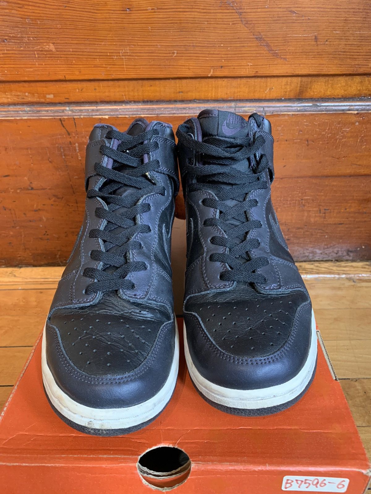 Nike Nike Dunk High Le co.jp Black/Metallic Purple Concept Japan Size US 9.5 / EU 42-43 - 2 Thumbnail