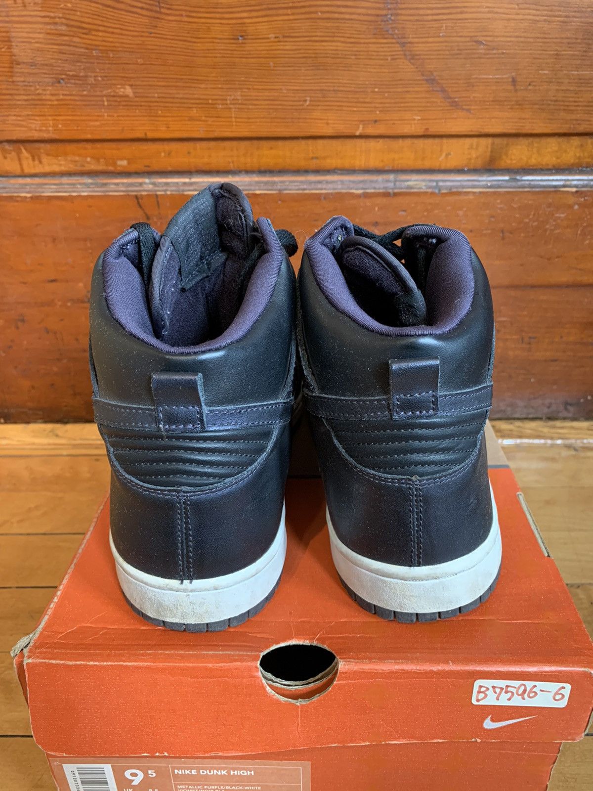 Nike Nike Dunk High Le co.jp Black/Metallic Purple Concept Japan Size US 9.5 / EU 42-43 - 4 Thumbnail