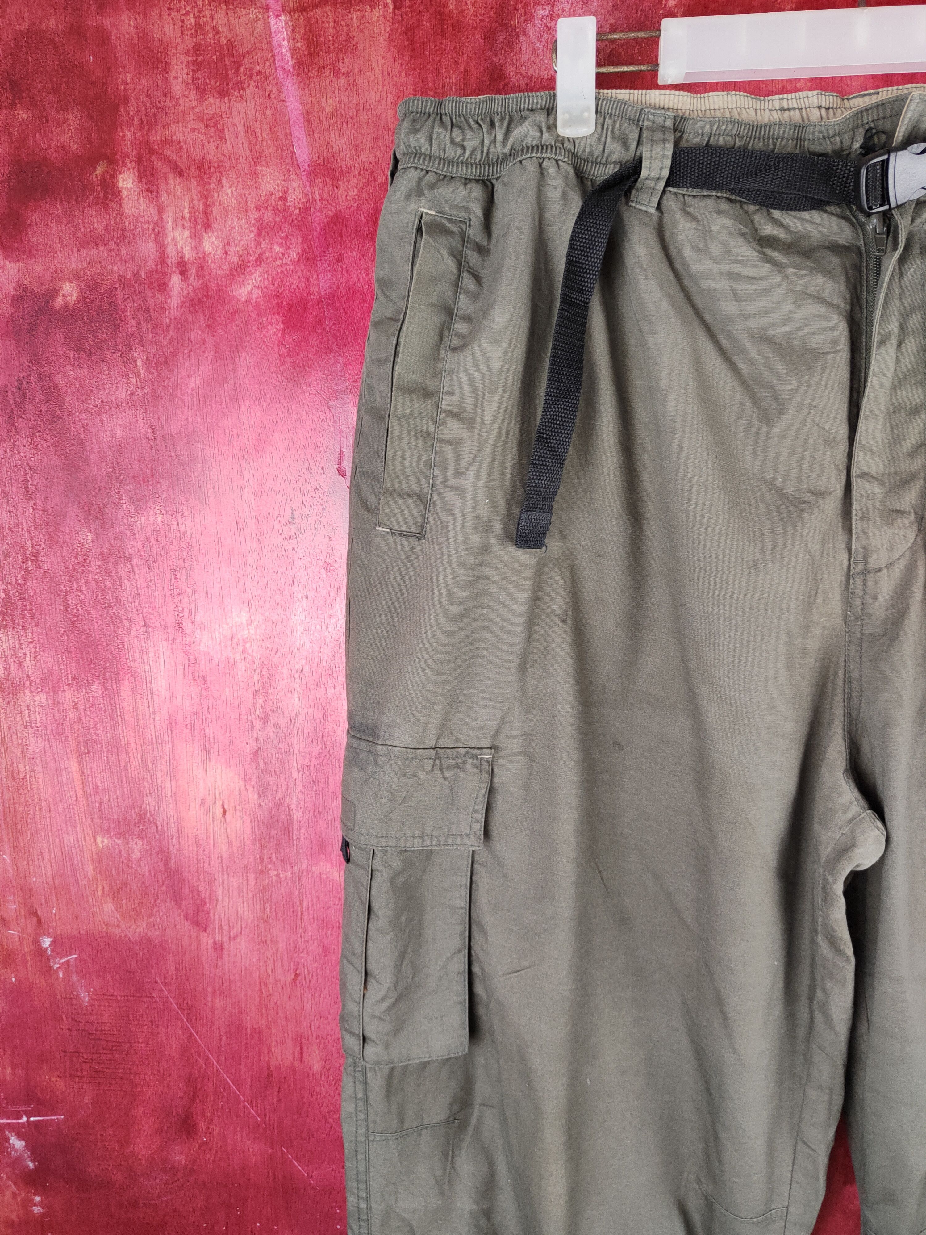 Japanese Brand × Vintage DL Japanese Brand Olive Tactical Cargo Pants #S779 Size US 36 / EU 52 - 3 Thumbnail