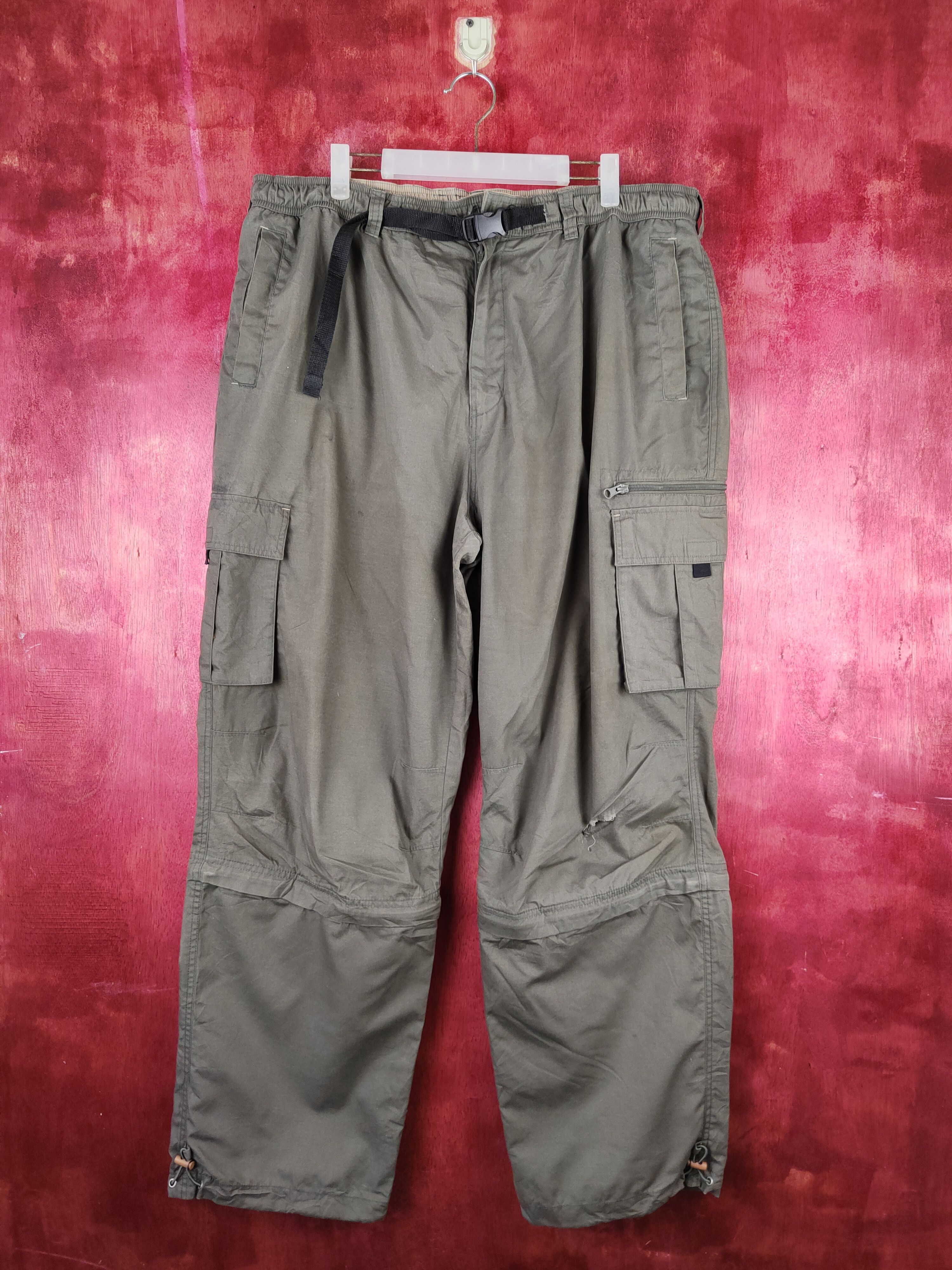 Japanese Brand × Vintage DL Japanese Brand Olive Tactical Cargo Pants #S779 Size US 36 / EU 52 - 1 Thumbnail