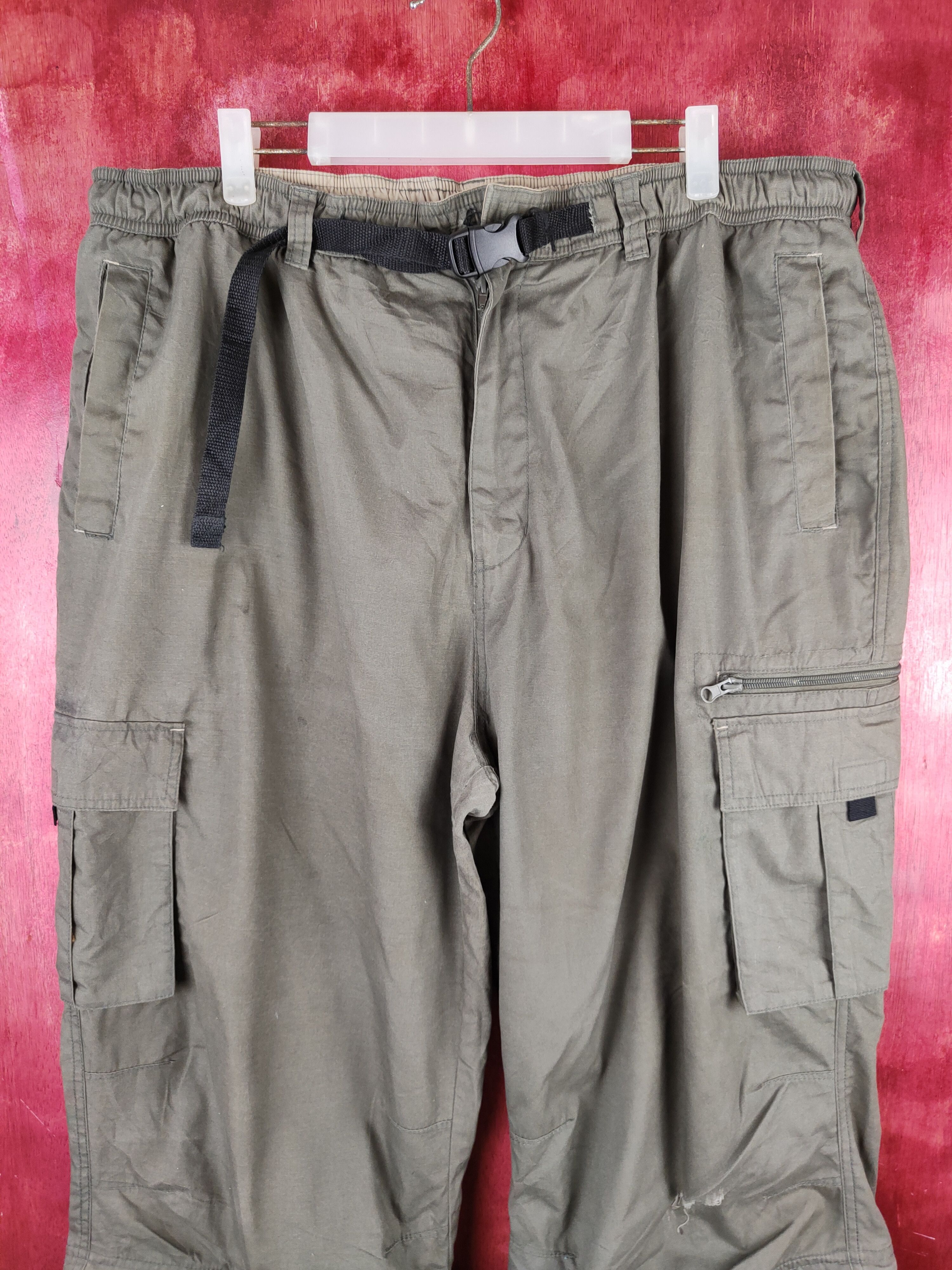 Japanese Brand × Vintage DL Japanese Brand Olive Tactical Cargo Pants #S779 Size US 36 / EU 52 - 2 Thumbnail