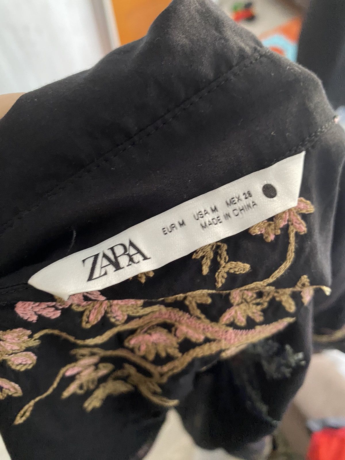 Zara Japanese Style Zara Embroider Print Shirt Button Up Size M / US 6-8 / IT 42-44 - 4 Thumbnail