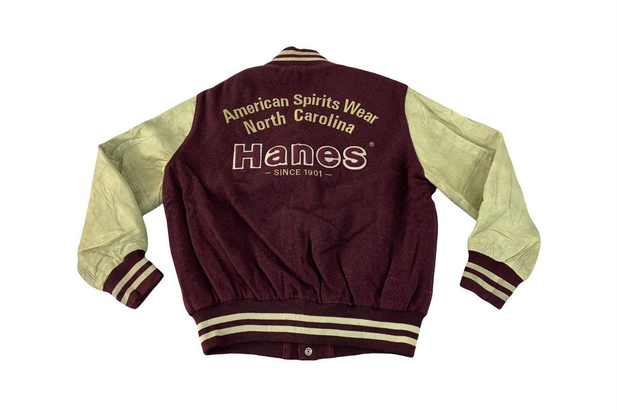 Hanes Hanes American Spirit Winston Salem Big Badge Leather Sleeve Size US M / EU 48-50 / 2 - 1 Thumbnail
