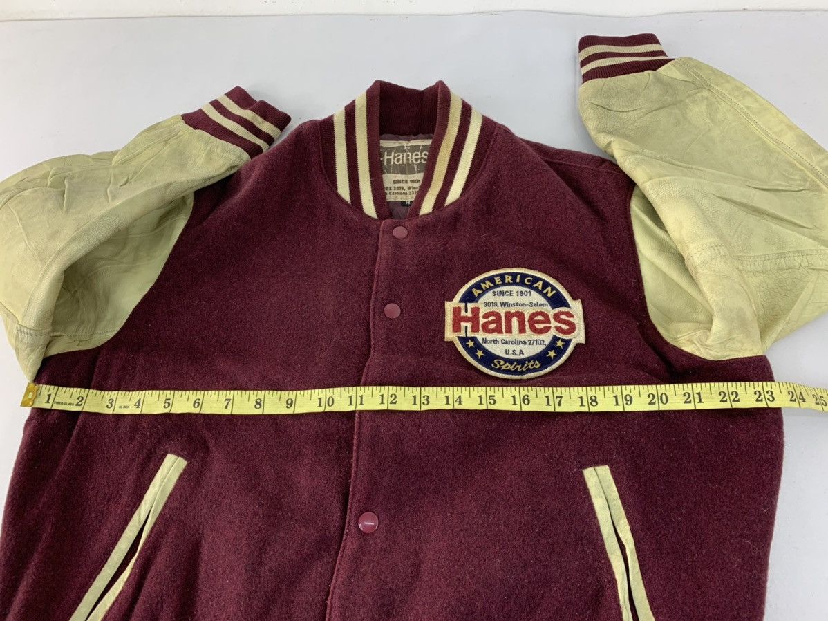 Hanes Hanes American Spirit Winston Salem Big Badge Leather Sleeve Size US M / EU 48-50 / 2 - 9 Thumbnail